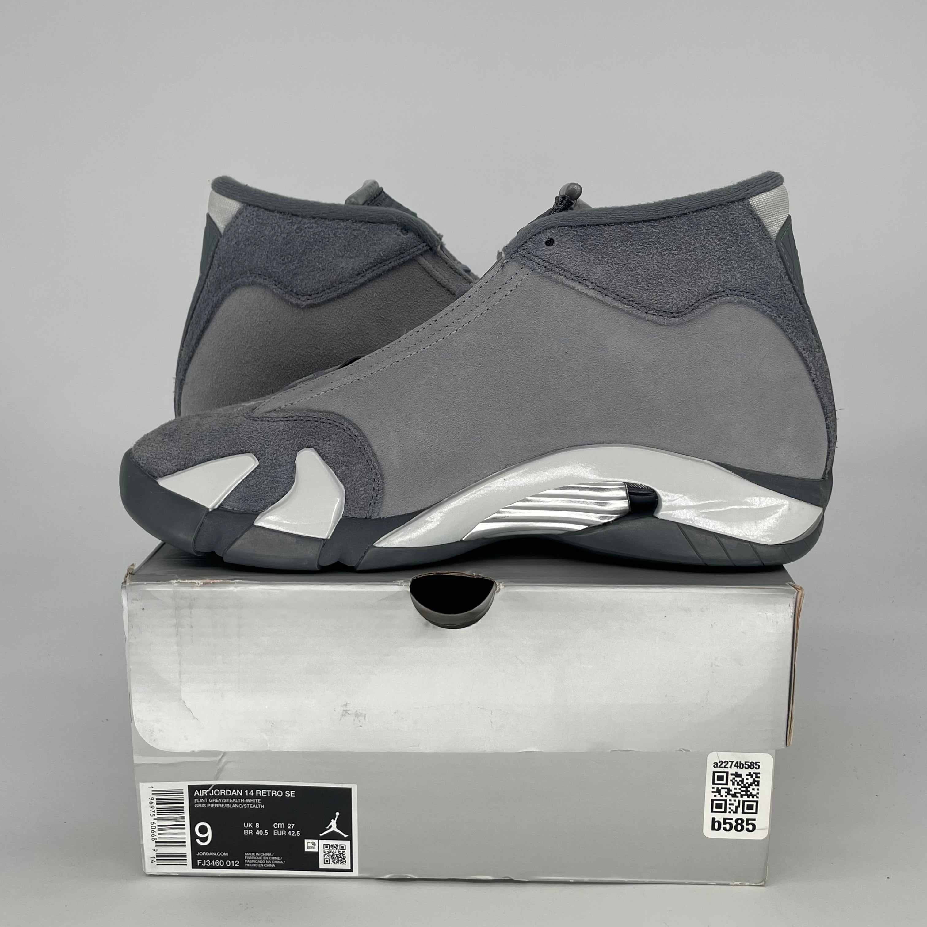 AIR JORDAN 14 FLINT GREY FJ3460-012 SIZE 9/10.5W