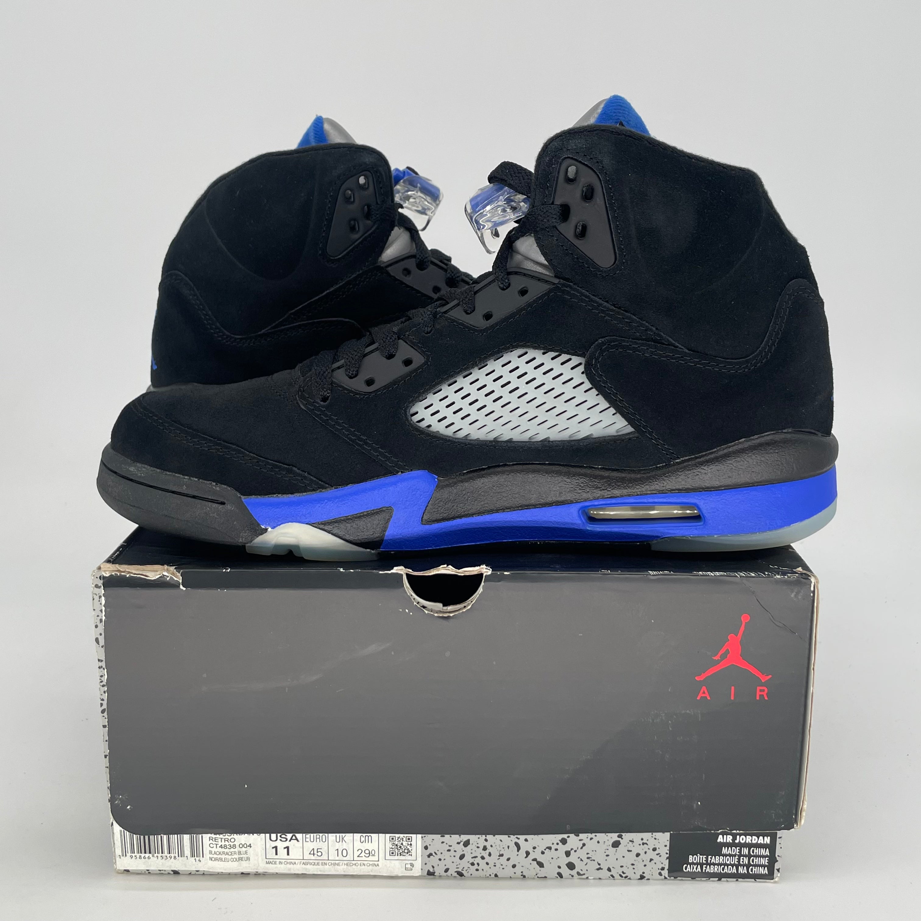 AIR JORDAN 5 RACE BLUE CT4838-004 SIZE 11/12.5W