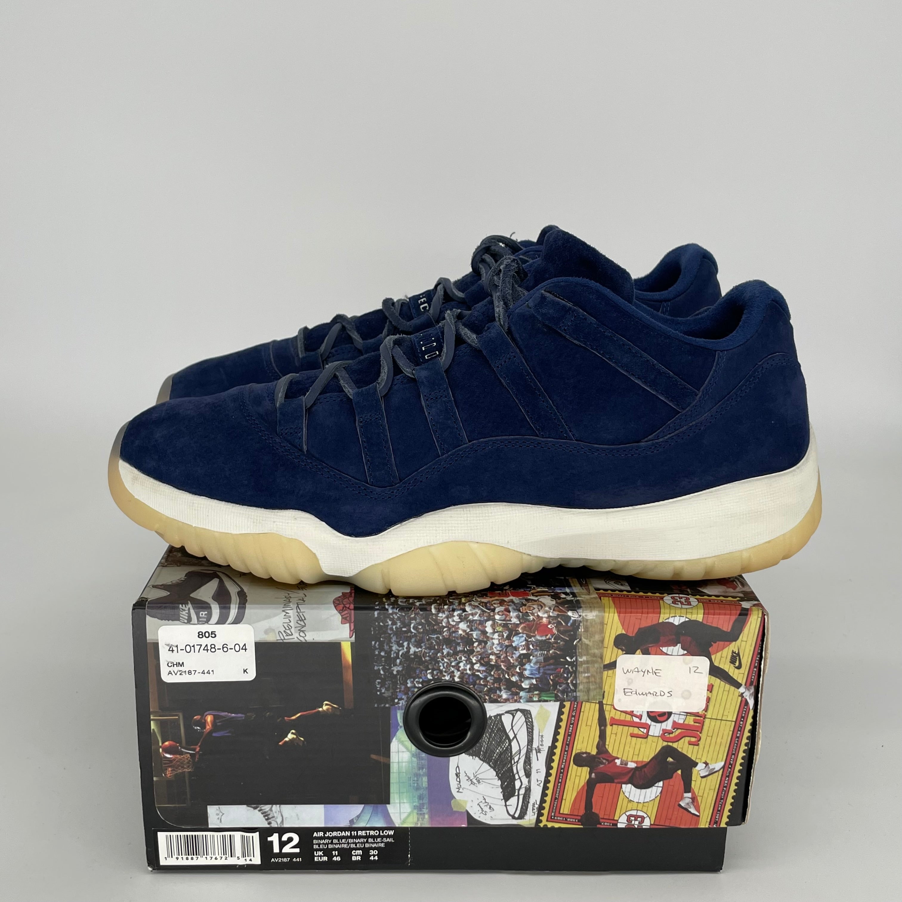 AIR JORDAN 11 LOW DEREK JETER R2SPECT SIZE 12 AV2187-441