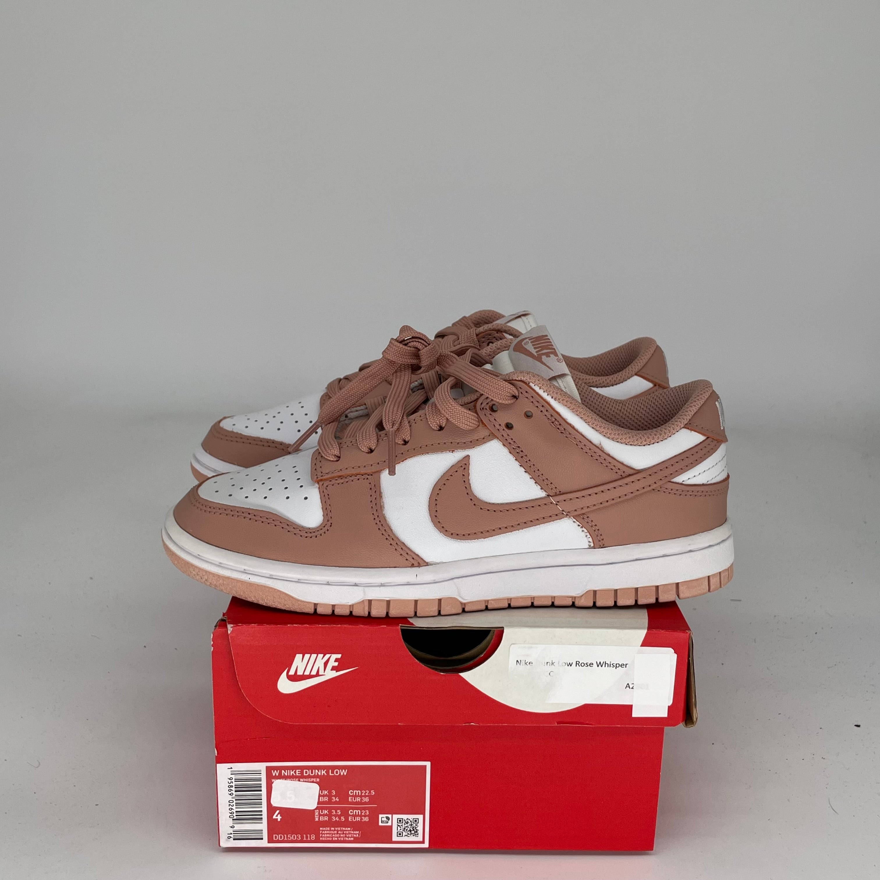 NIKE DUNK LOW ROSE WHISPER W SIZE 4/5.5W DD1503-118