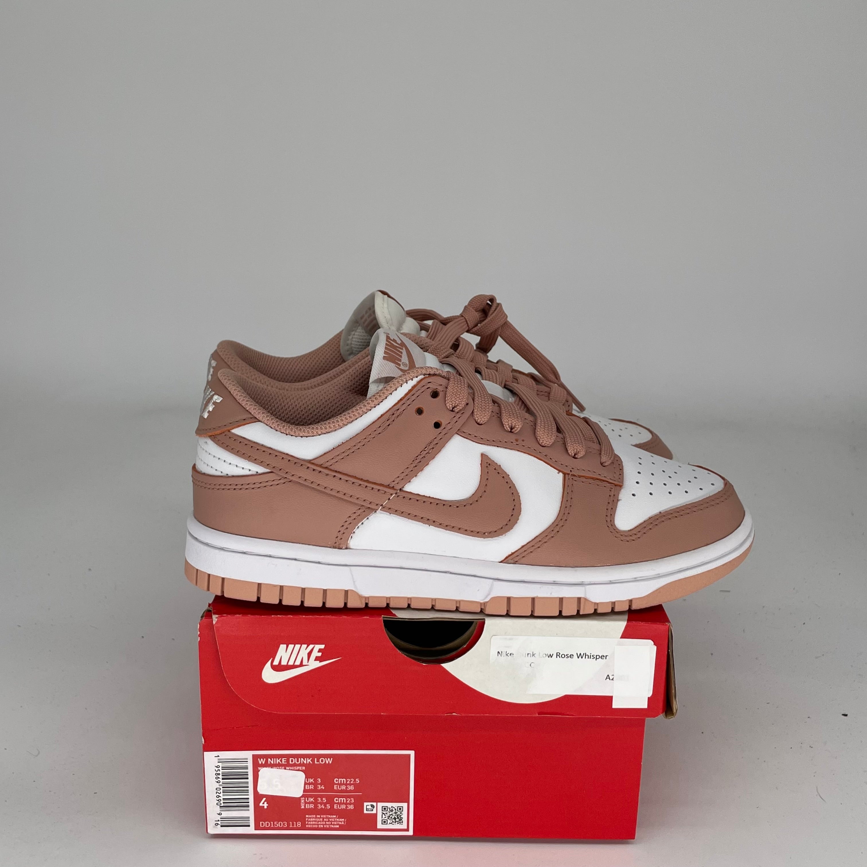 NIKE DUNK LOW ROSE WHISPER W SIZE 4/5.5W DD1503-118