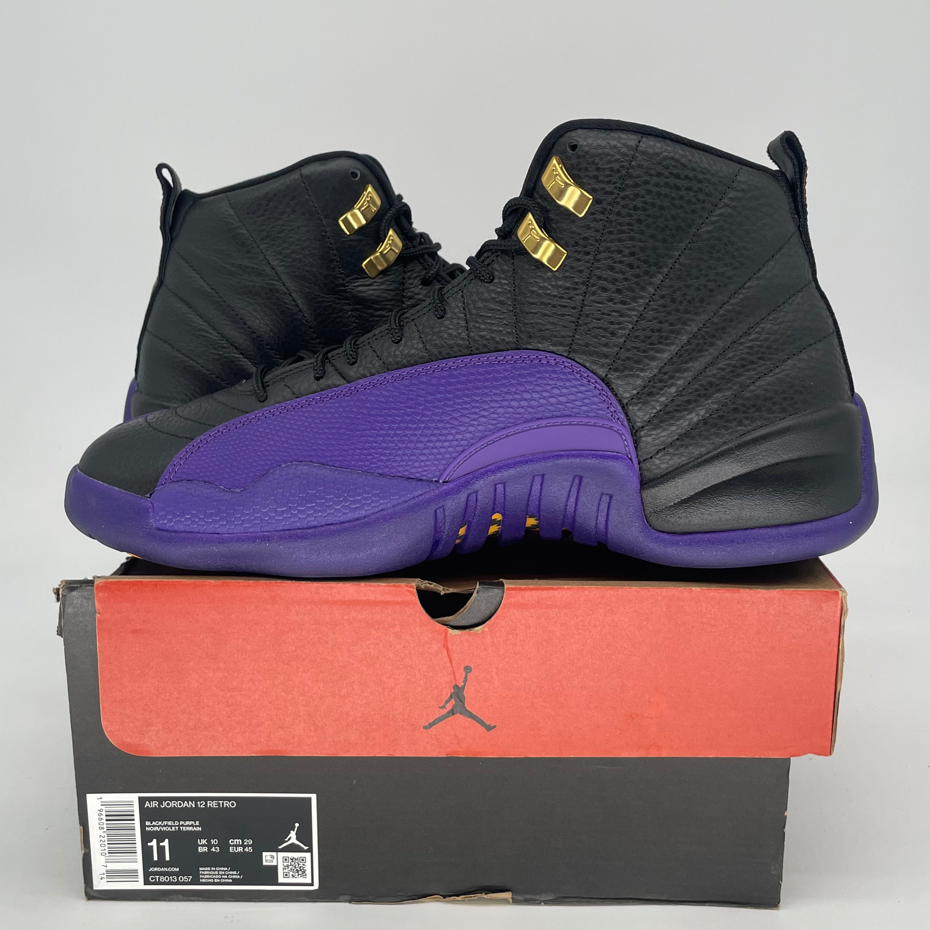 AIR JORDAN 12 FIELD PURPLE CT8013-057 SIZE 11/12.5W