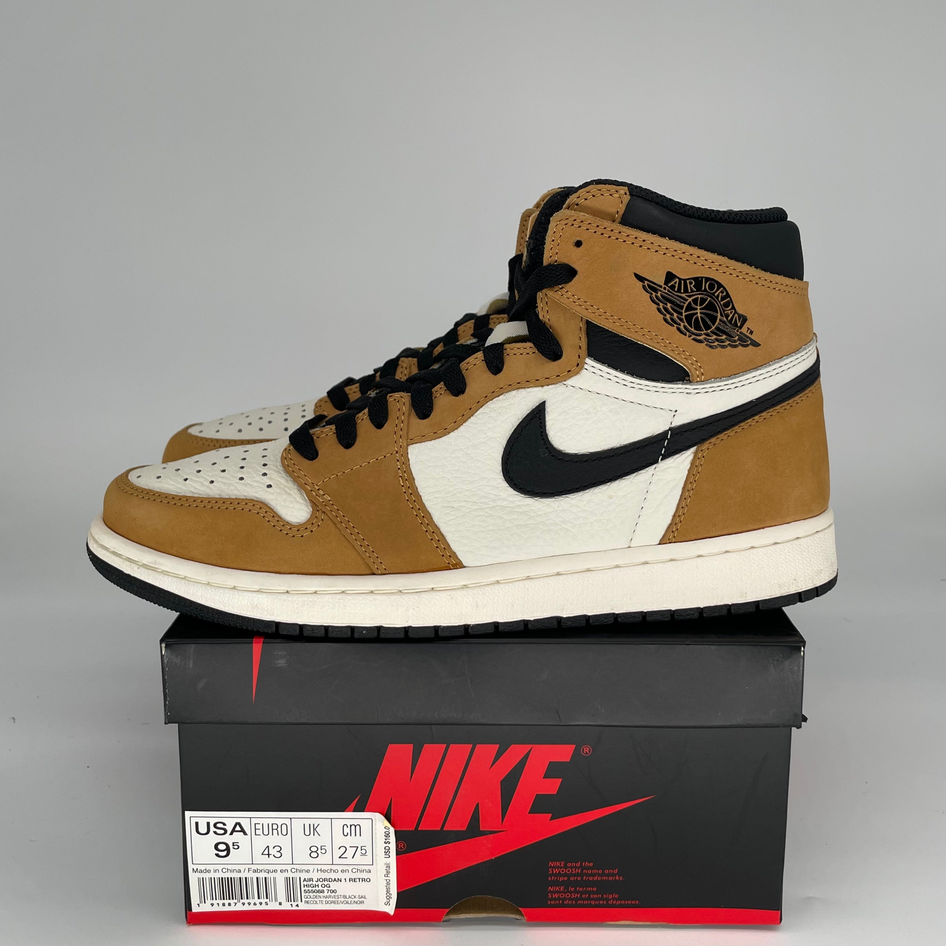 AIR JORDAN 1 ROOKIE OF THE YEAR SIZE 9.5 555088-700