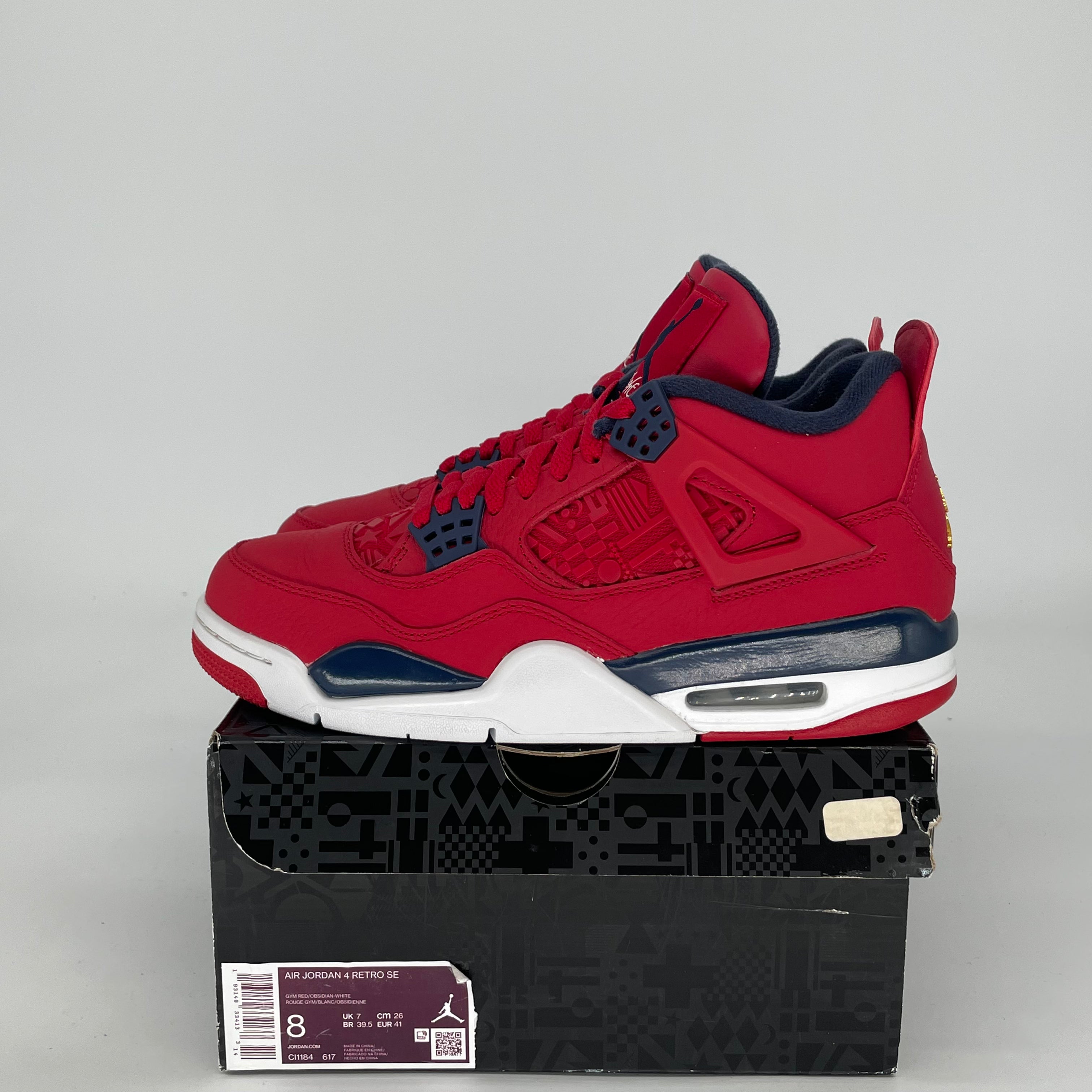 AIR JORDAN 4 FIBA CI1184-617 SIZE 8/9.5W