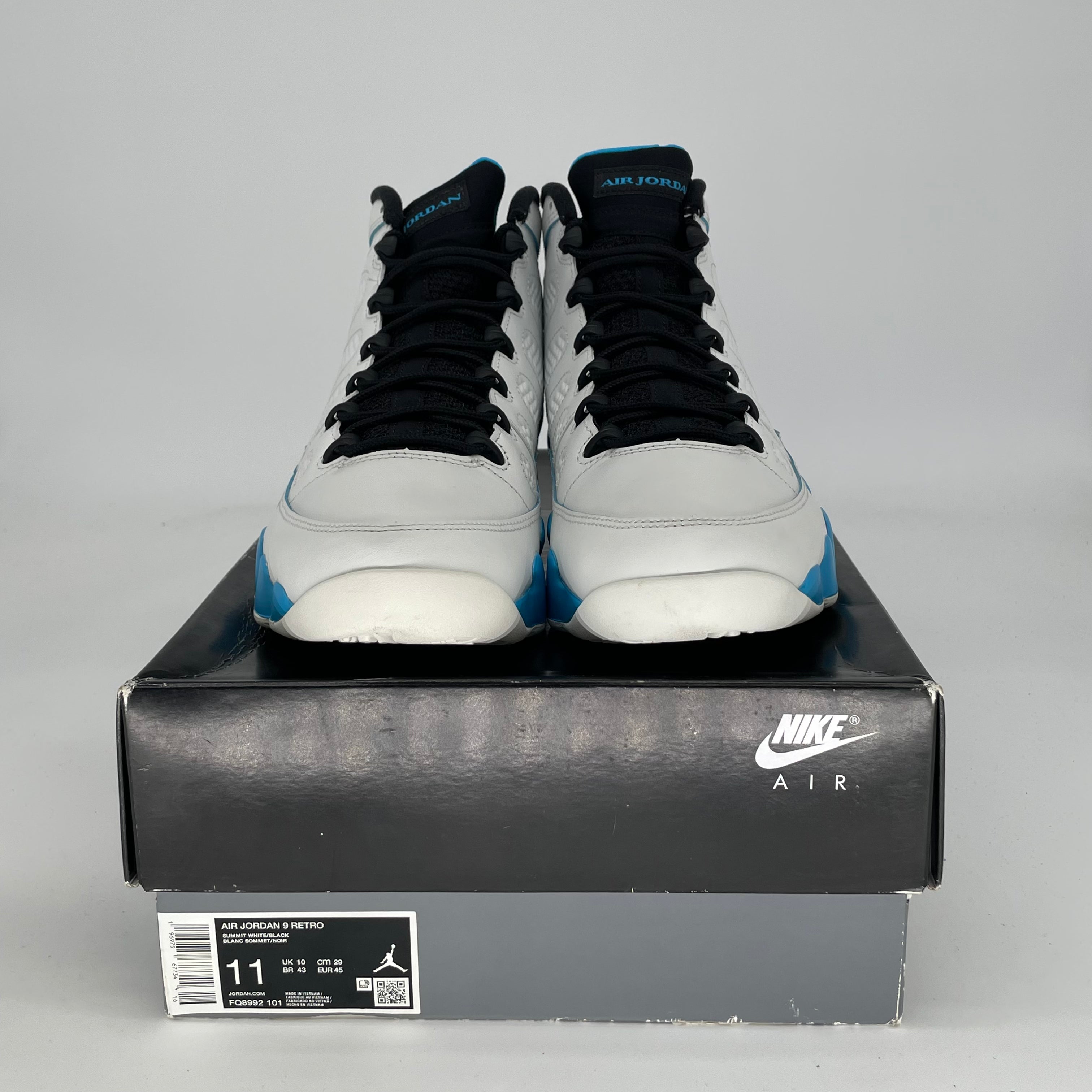 AIR JORDAN 9 POWDER BLUE SIZE 11/12.5W FQ8992-101