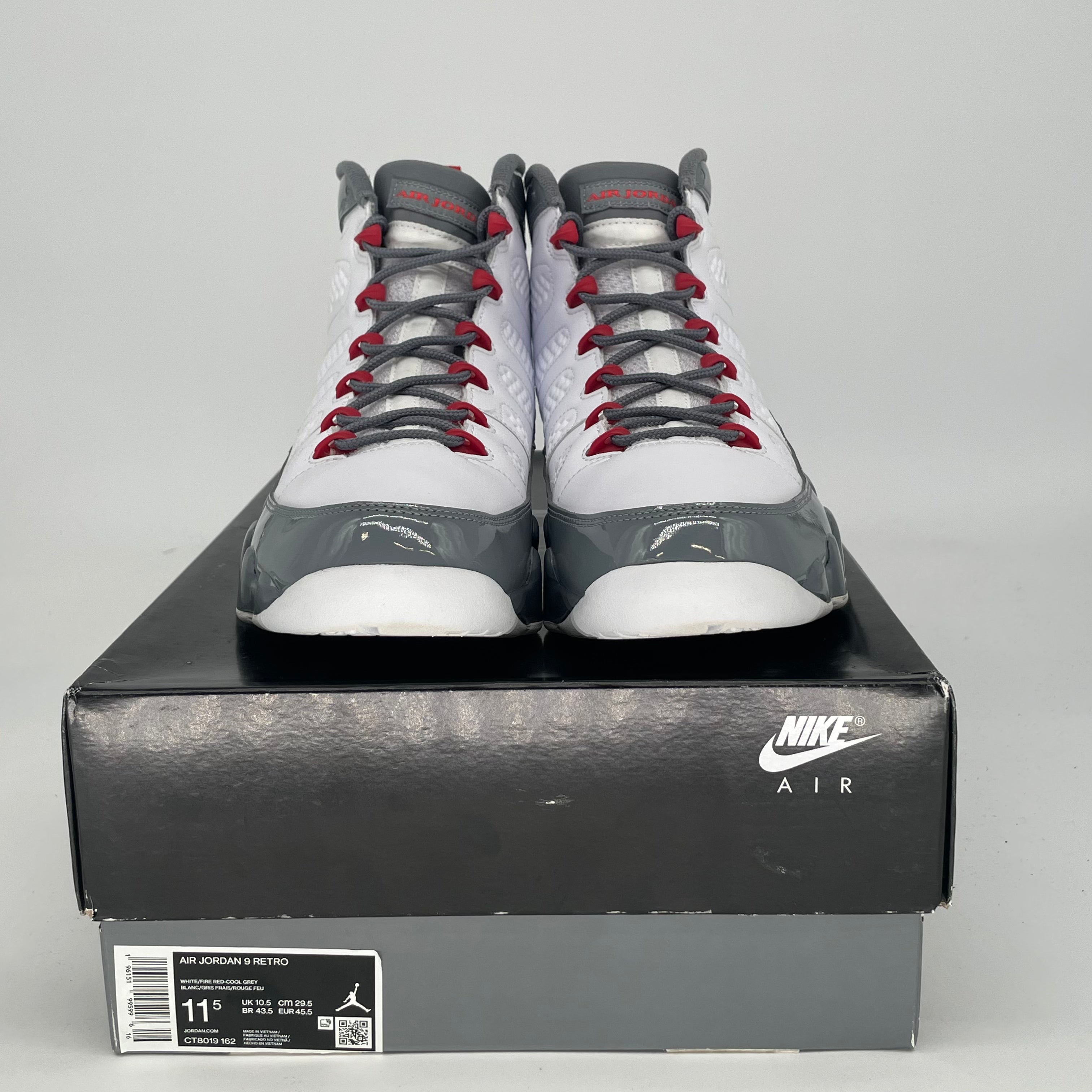 AIR JORDAN 9 FIRE RED CT8019-162 SIZE 11.5/13W