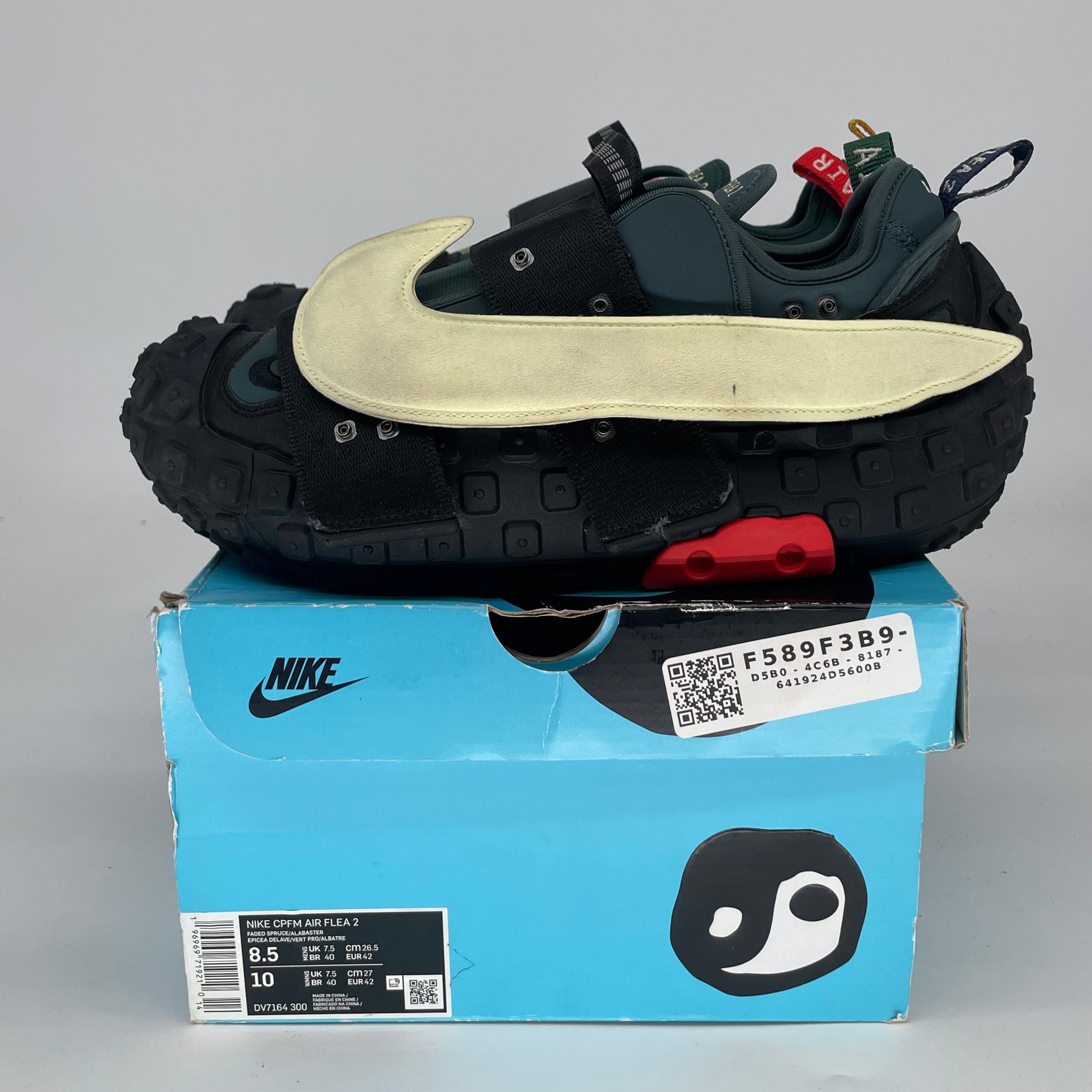 NIKE CPFM AIR FLEA 2 FADED SPRUCE SIZE 8.5/10W DV7164-300
