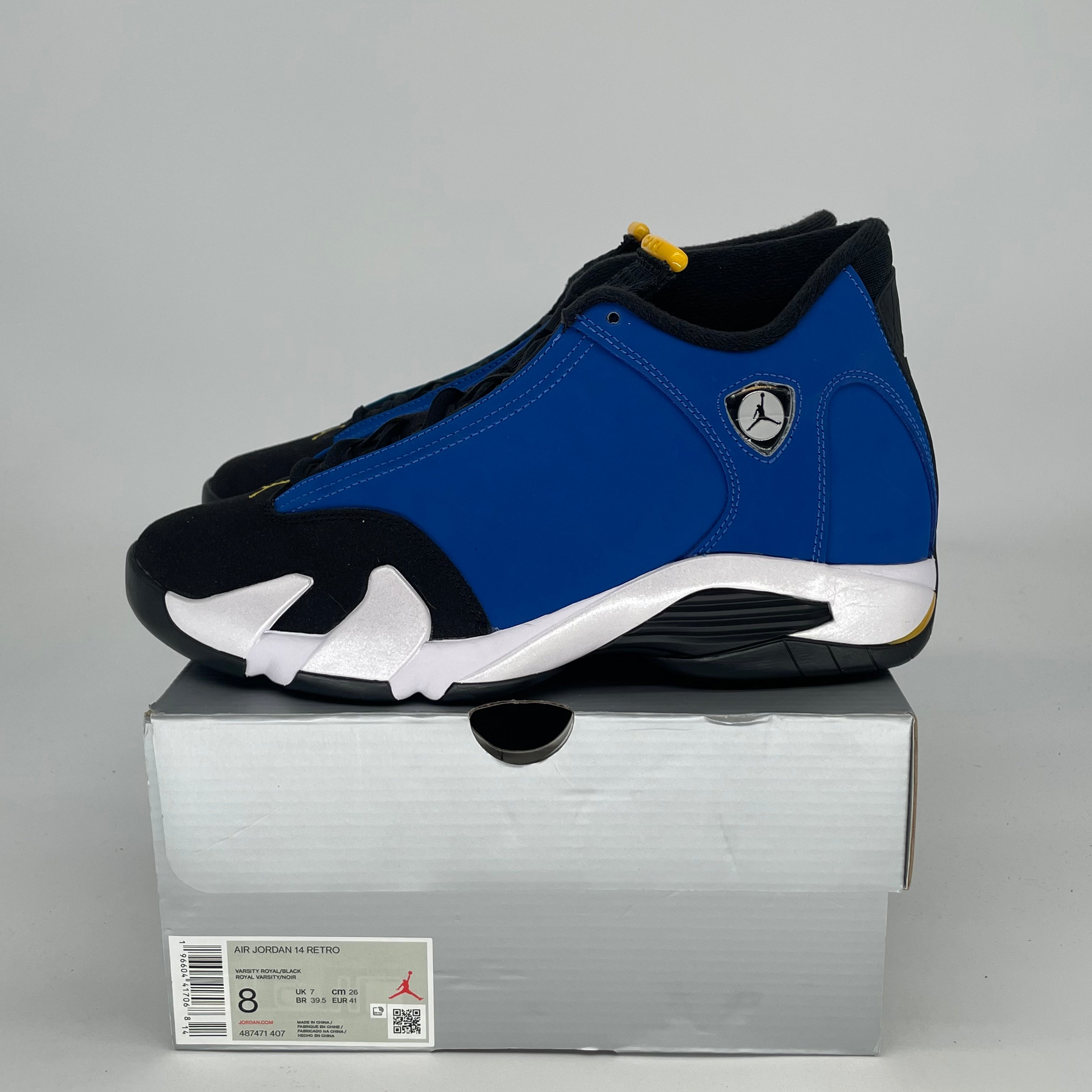 AIR JORDAN 14 LANEY 487471-407 SIZE 8/9.5W
