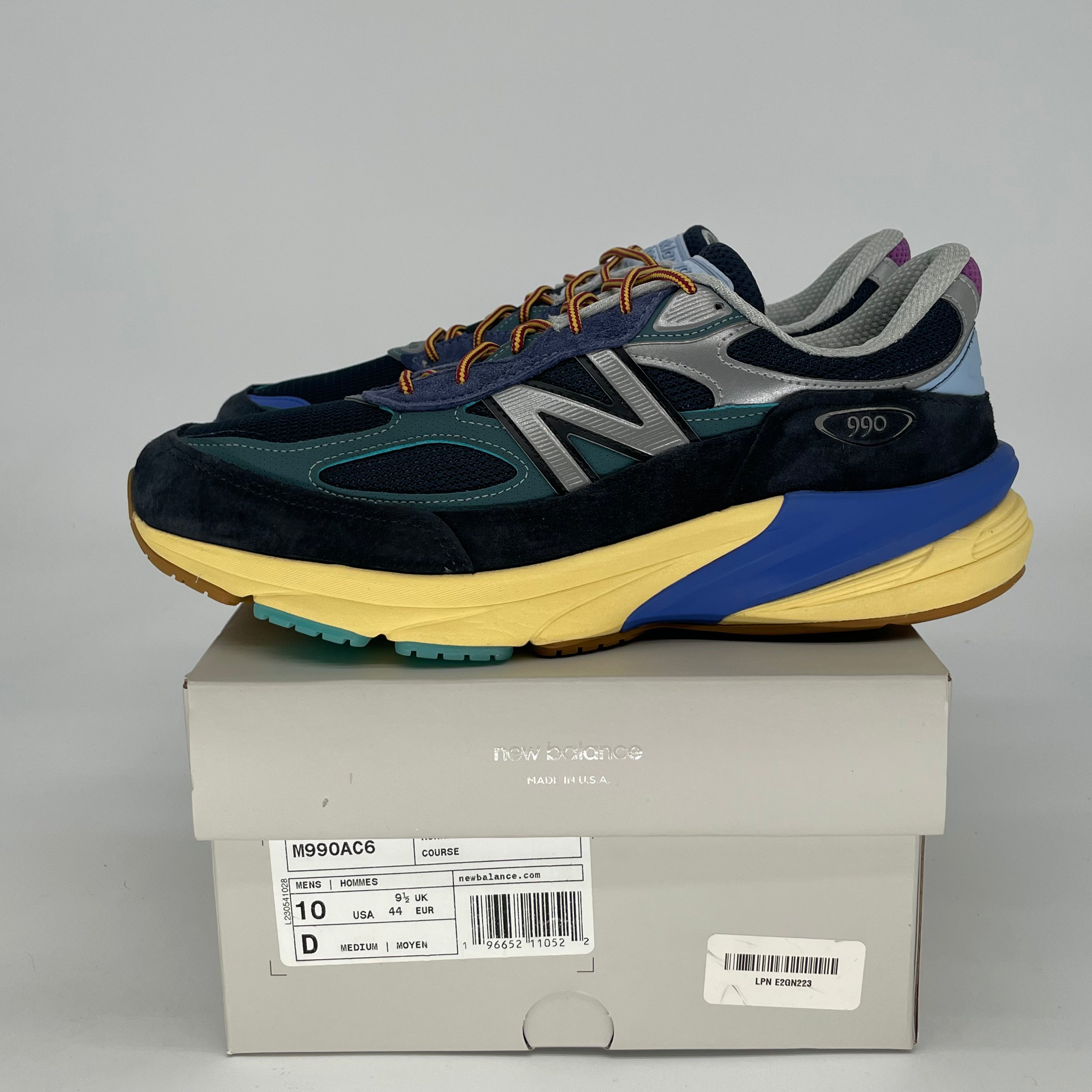 NEW BALANCE 990V6 MIUSA ACTION BRONSON LAPIS LAZULI M990AC6 SIZE 10/11.5W