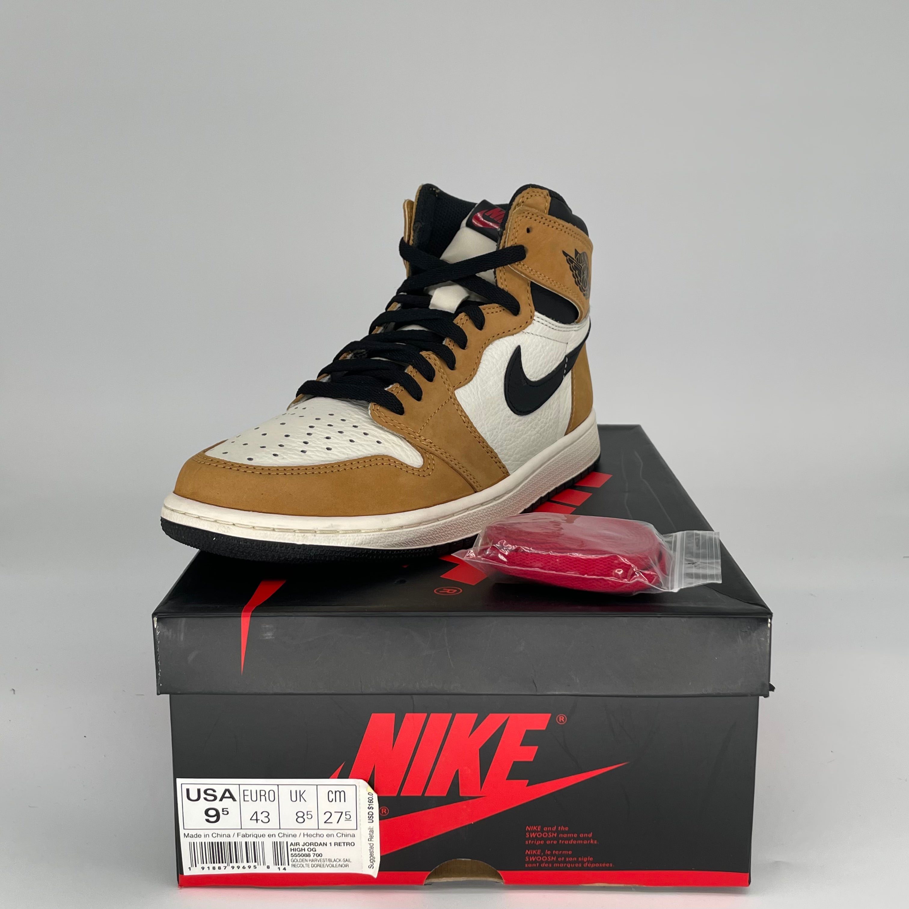 AIR JORDAN 1 ROOKIE OF THE YEAR SIZE 9.5 555088-700