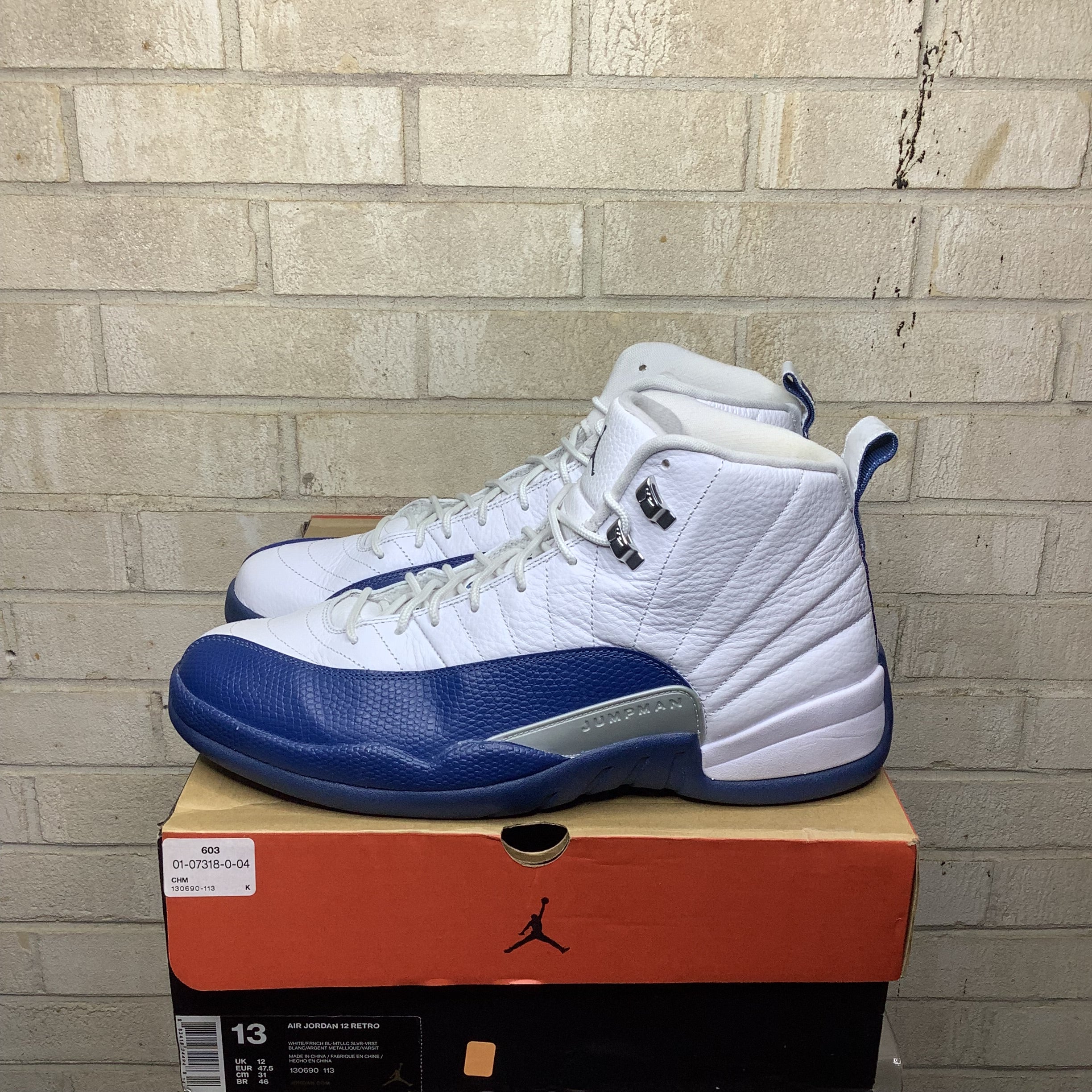 AIR JORDAN 12 FRENCH BLUE SIZE 13 130690-113