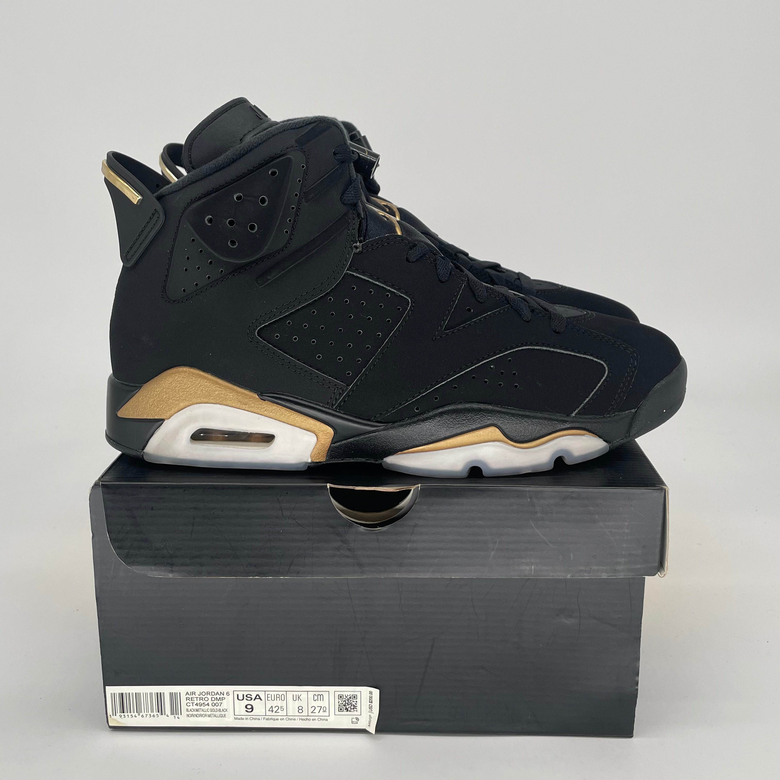 AIR JORDAN 6 DMP CT4954-007 SIZE 9/10.5W