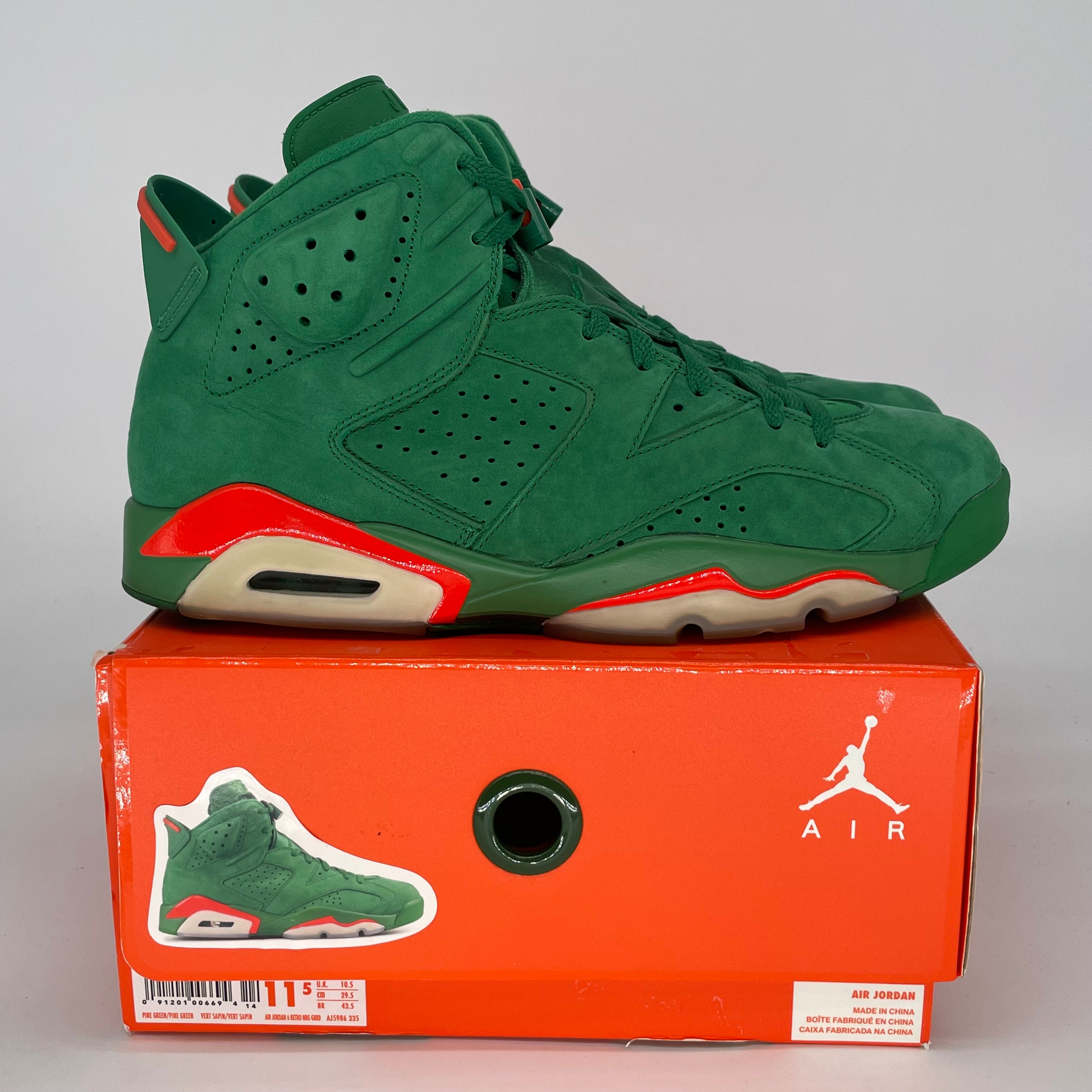 AIR JORDAN 6 GATORADE GREEN AJ5986-335 SIZE 11.5/13W