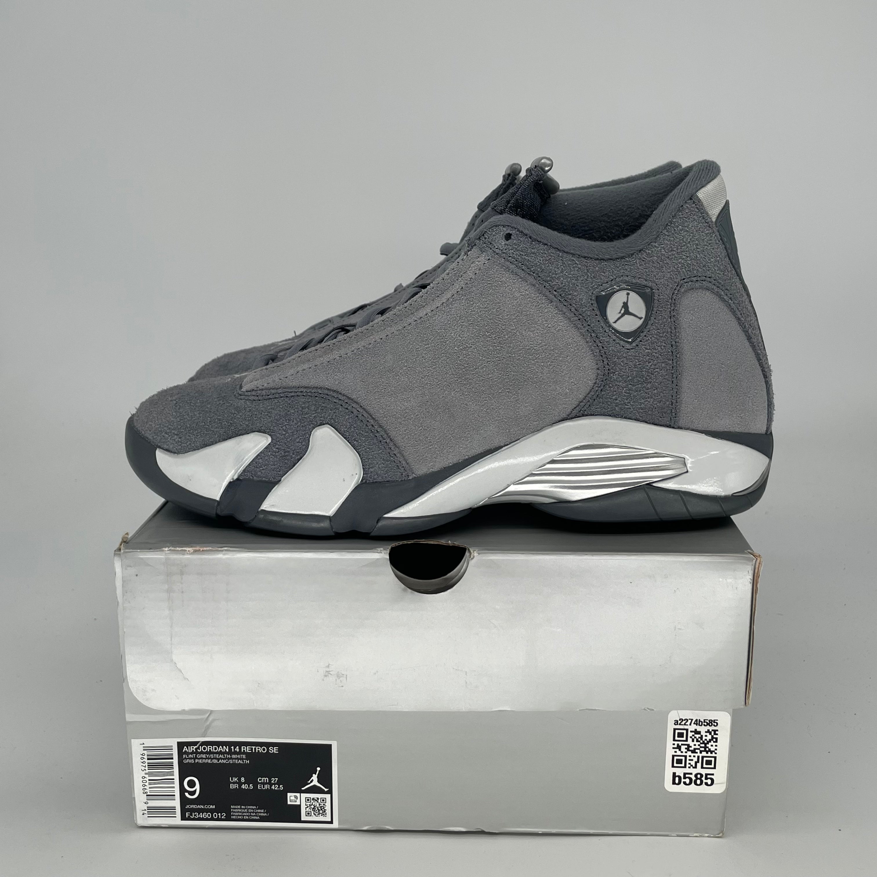 AIR JORDAN 14 FLINT GREY FJ3460-012 SIZE 9/10.5W