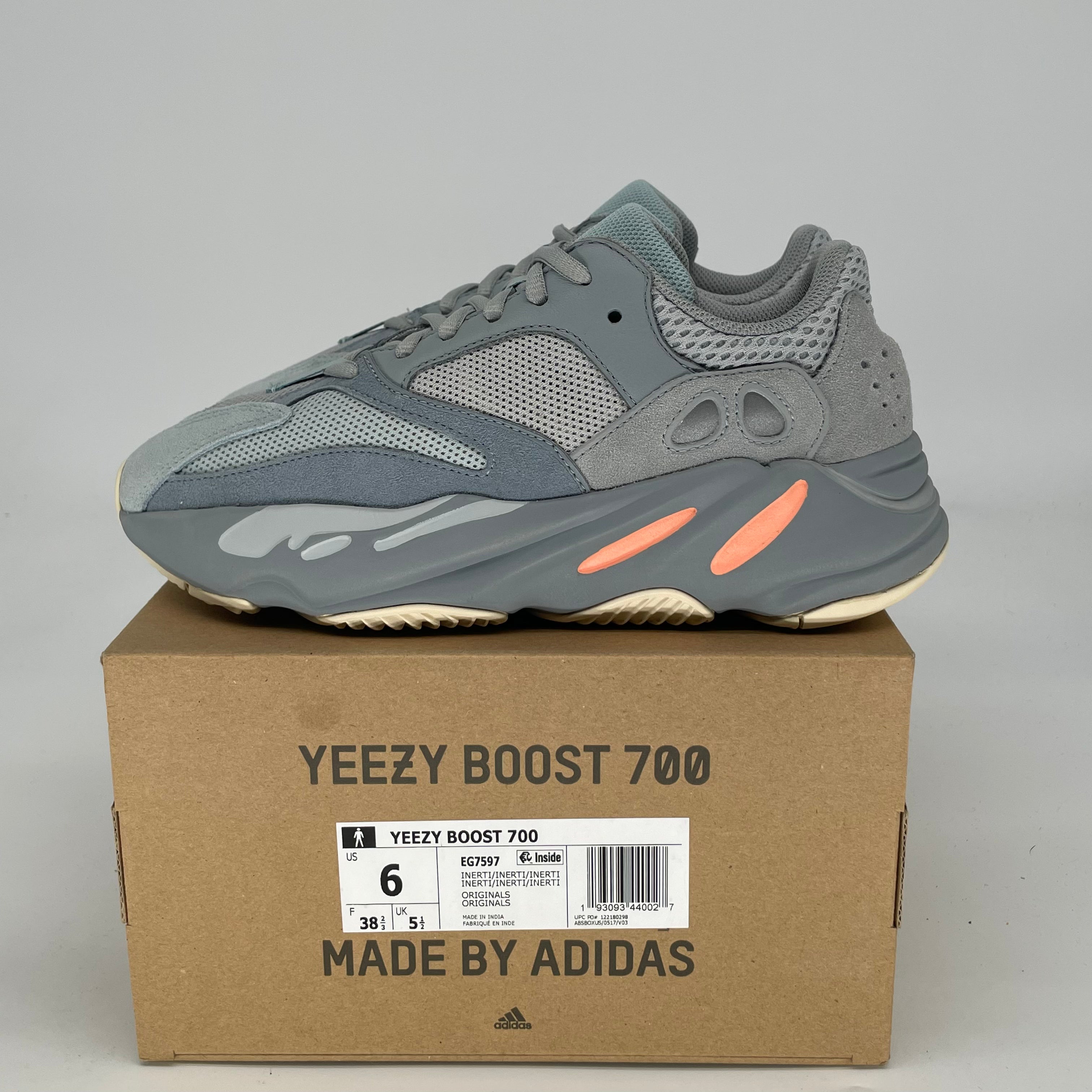 ADIDAS YEEZY 700 INERTIA SIZE 6/7.5W EG7597