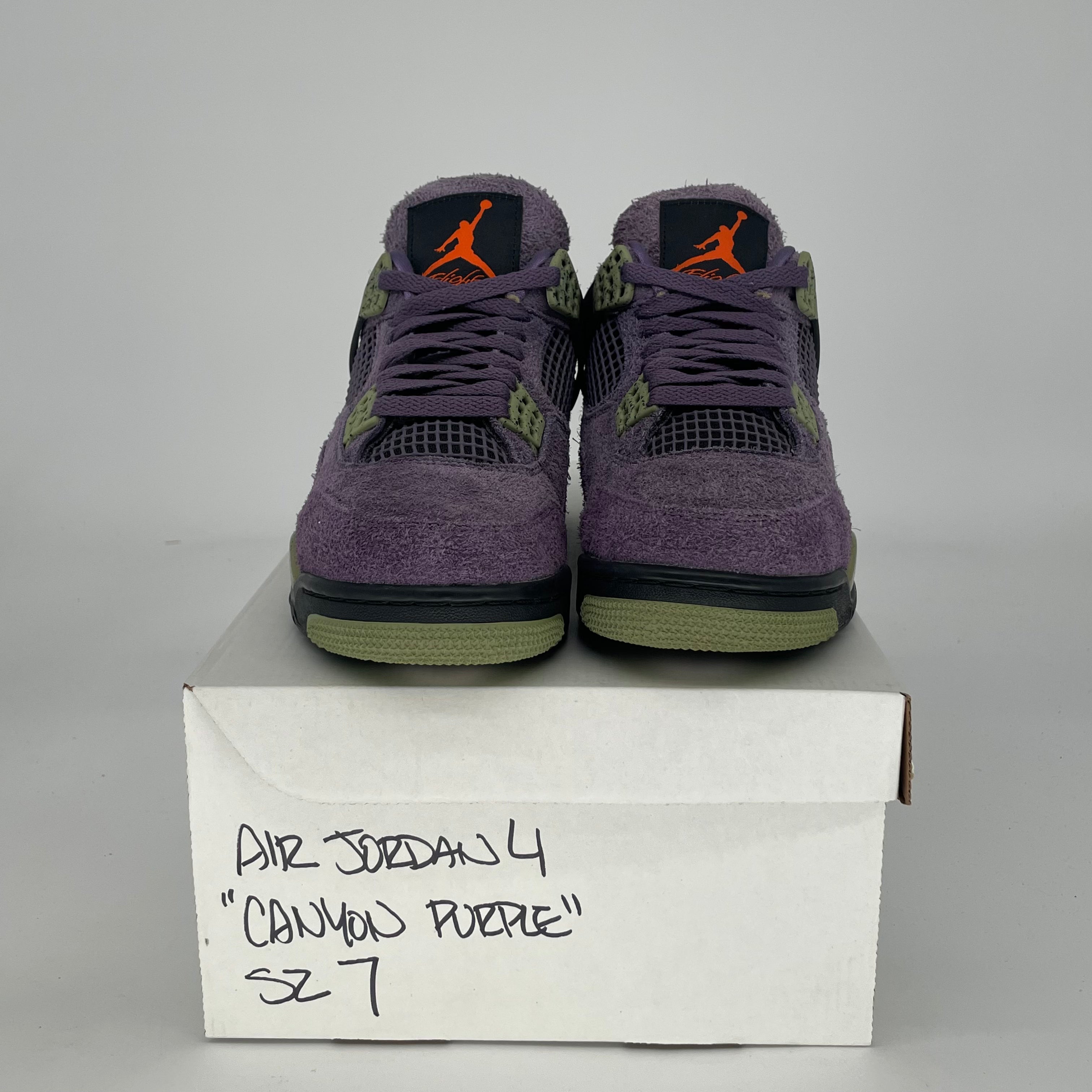 AIR JORDAN 4 CANYON PURPLE W AQ9129-500 SIZE 7/8.5W