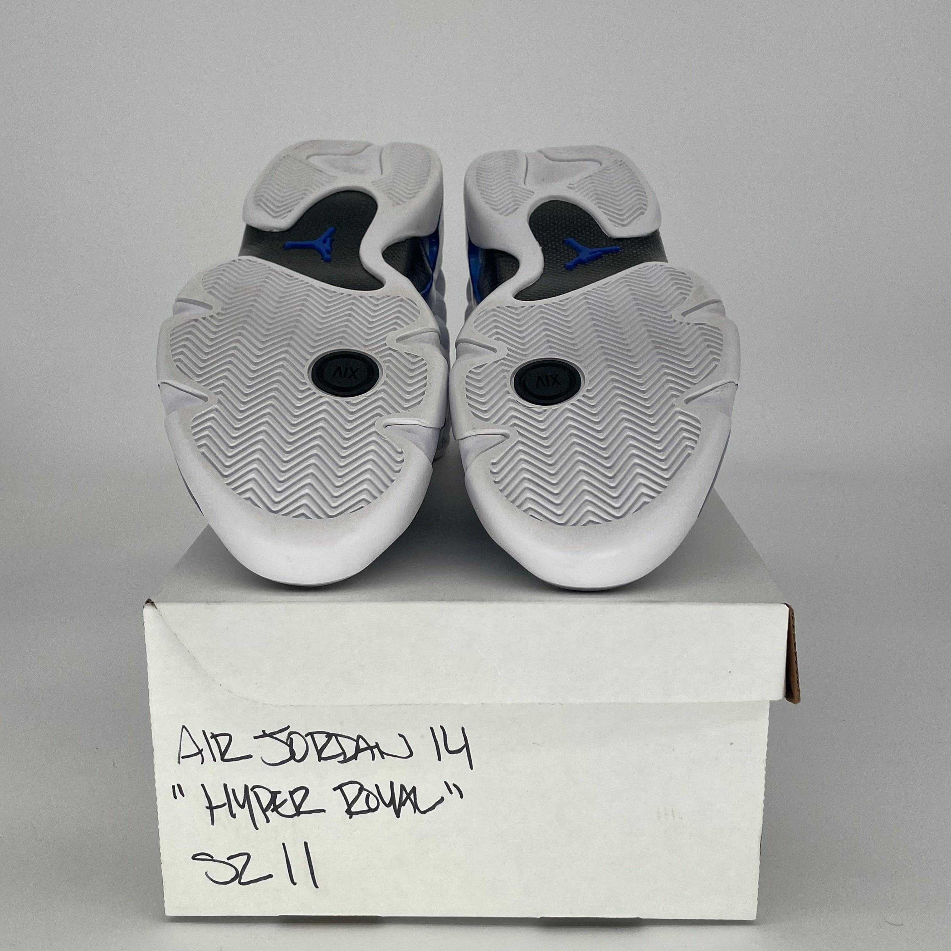 AIR JORDAN 14 WHITE HYPER ROYAL HJ7710-101 SIZE 11/12.5W