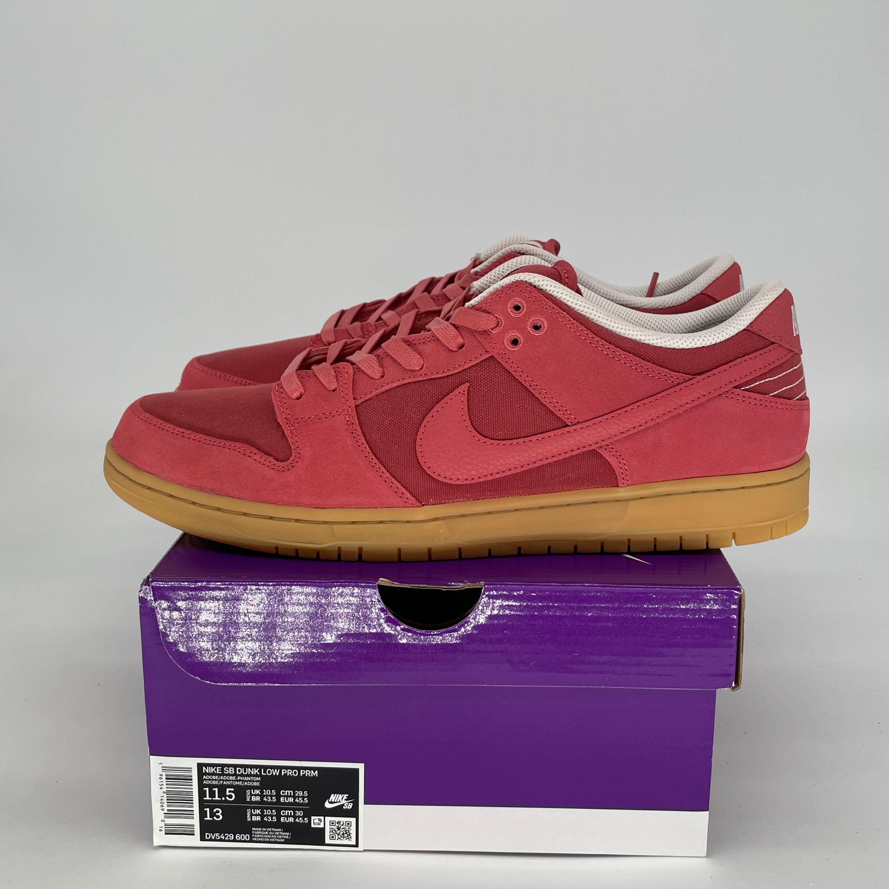 NIKE SB DUNK LOW ADOBE DV5429-600 SIZE 11.5/13W