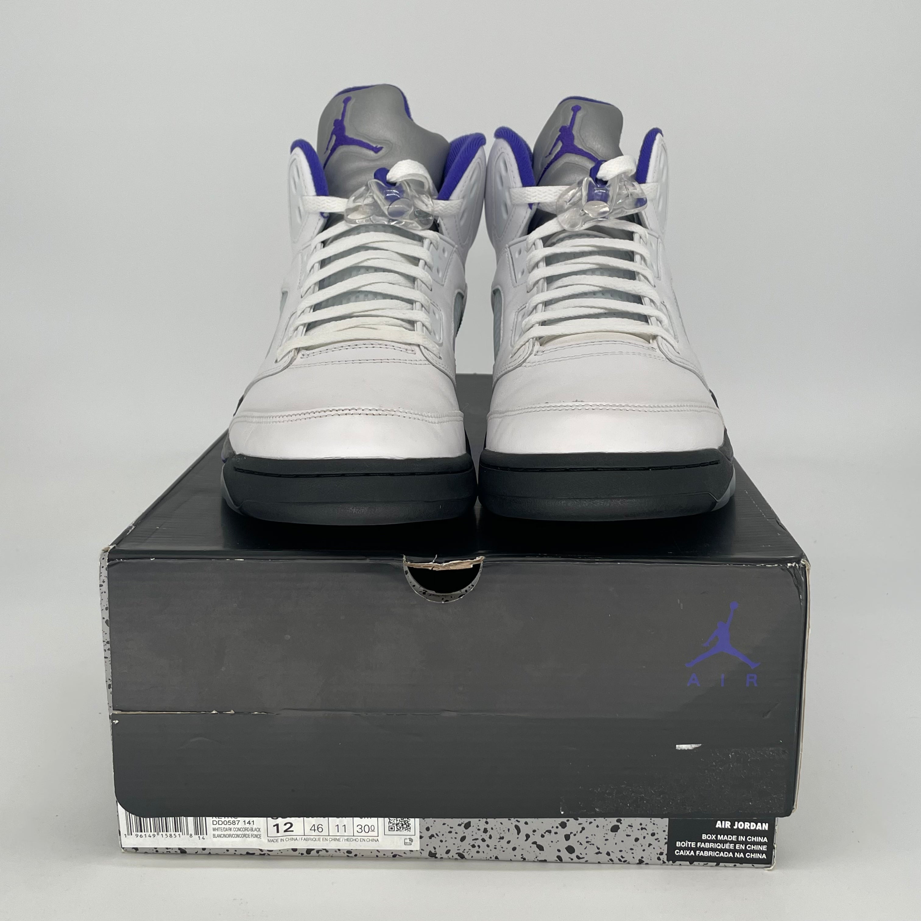 AIR JORDAN 5 DARK CONCORD DD0587-141 SIZE 12/13.5W