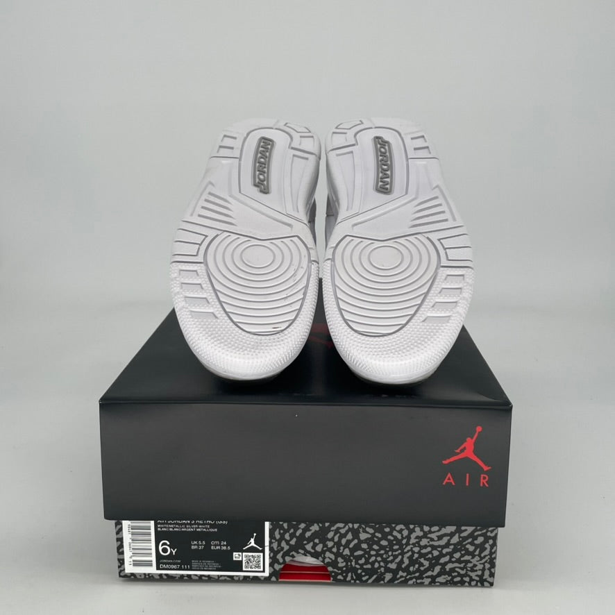 AIR JORDAN 3 PURE MONEY DM0967-111 SIZE 6/7.5W