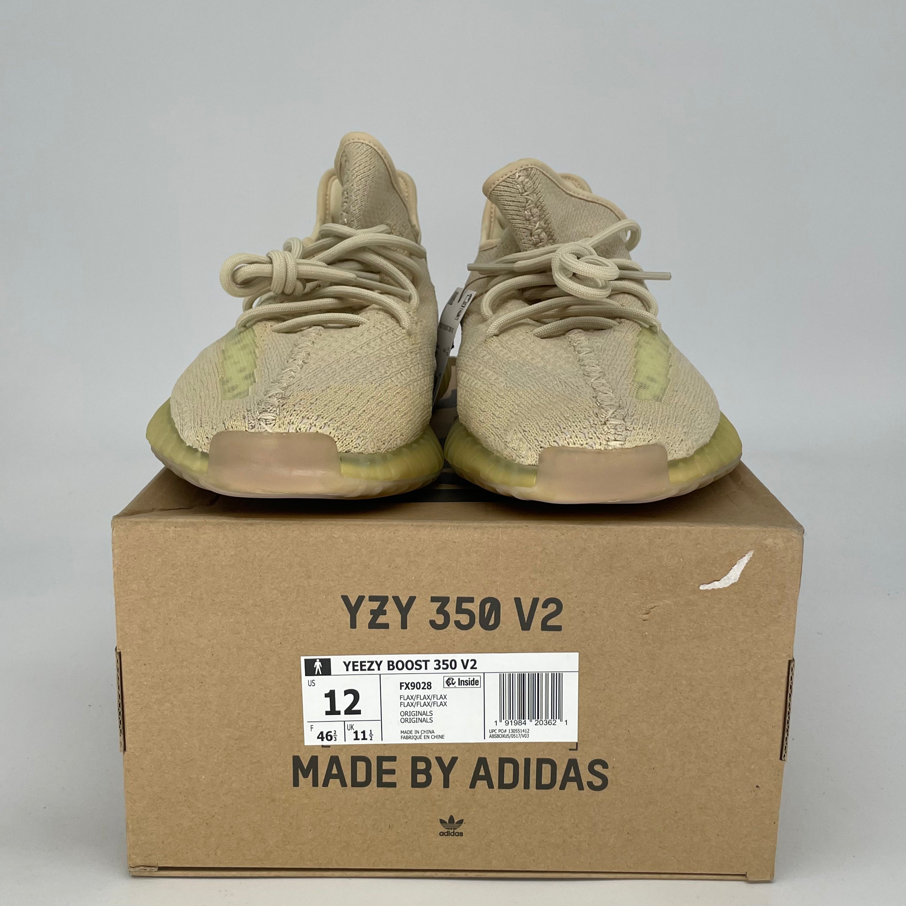 ADIDAS YEEZY 350 V2 FLAX FX9028 SIZE 12/13.5W