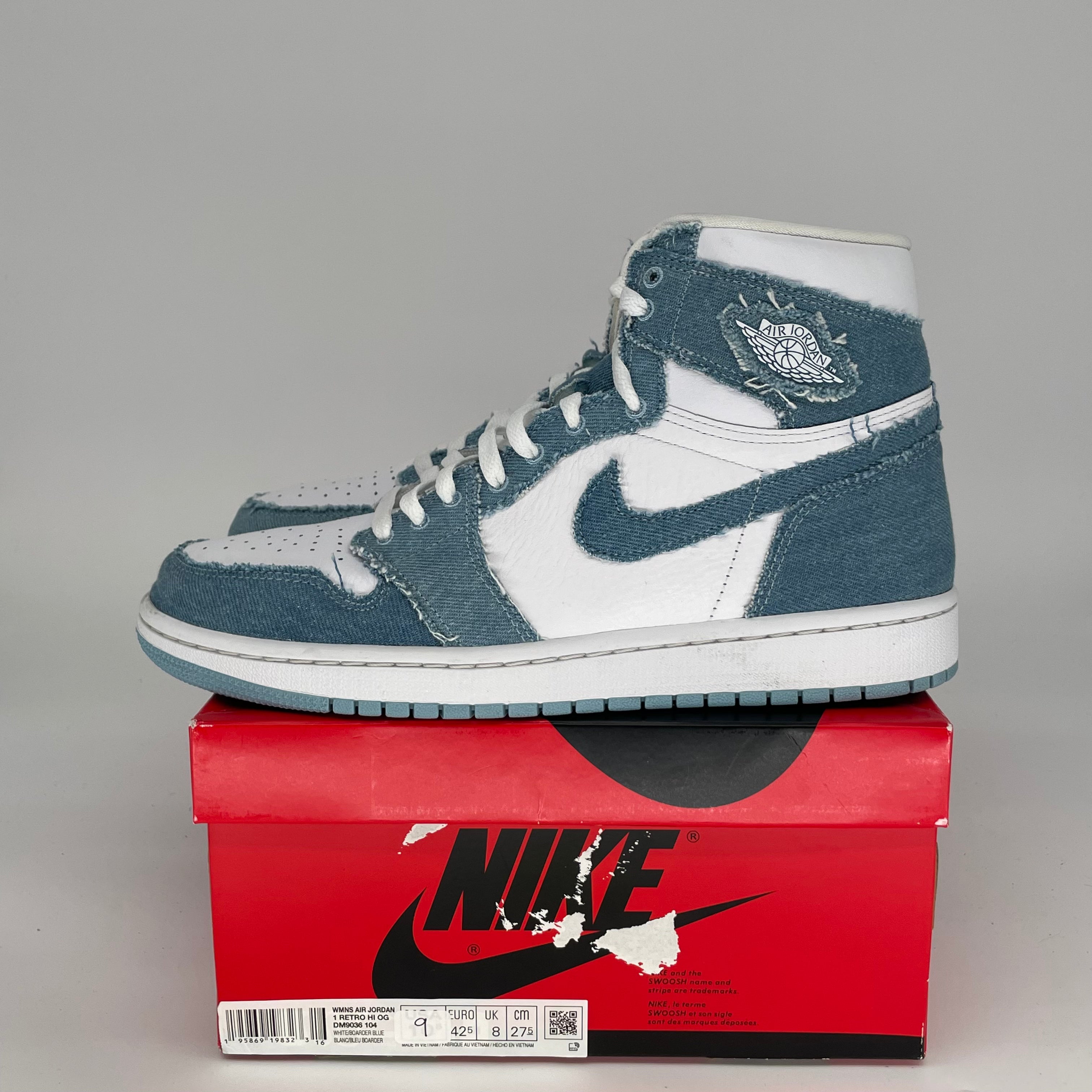 AIR JORDAN 1 DENIM W SIZE 9/10.5W DM9036-104