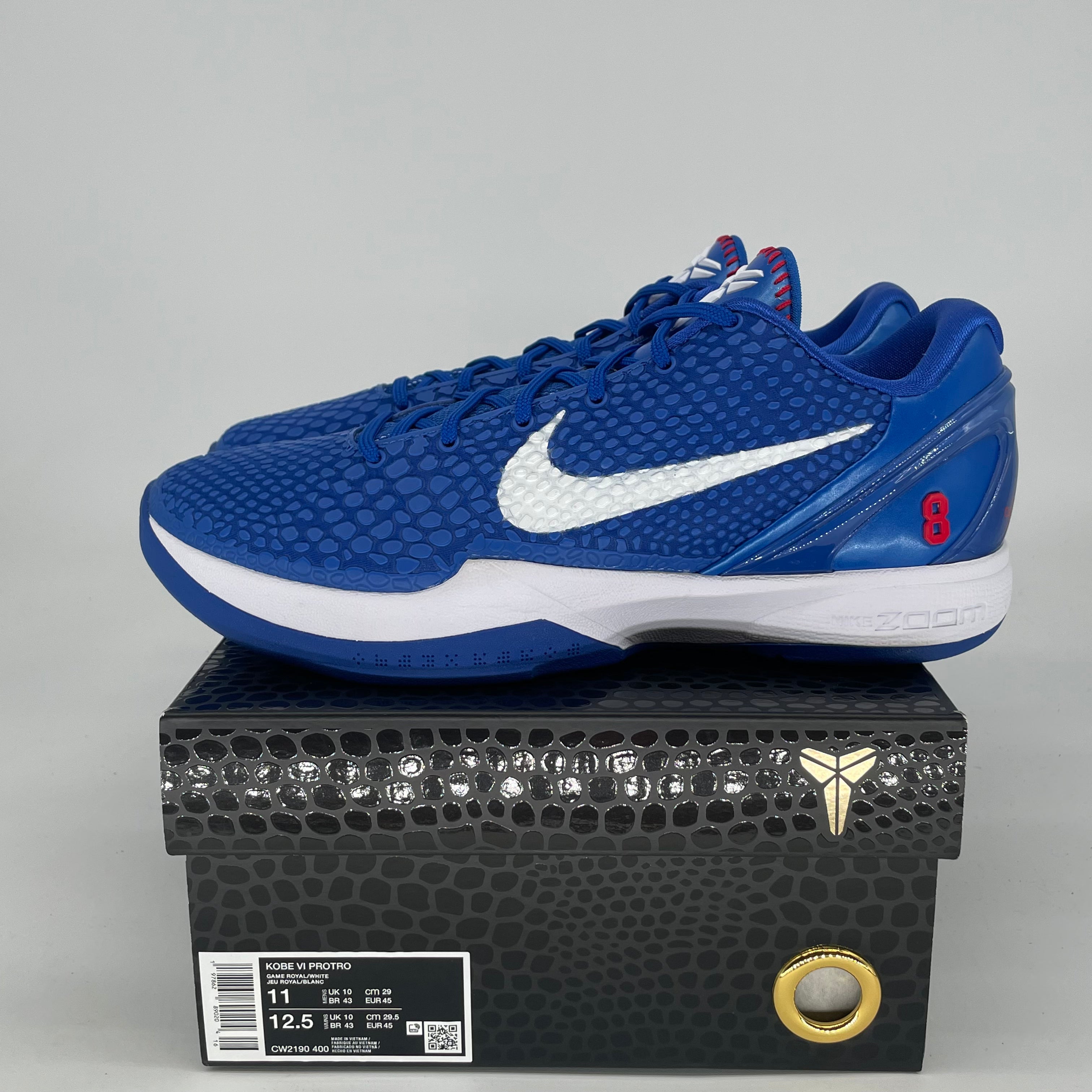 NIKE KOBE 6 PROTRO DODGERS CW2190-400 SIZE 11/12.5W