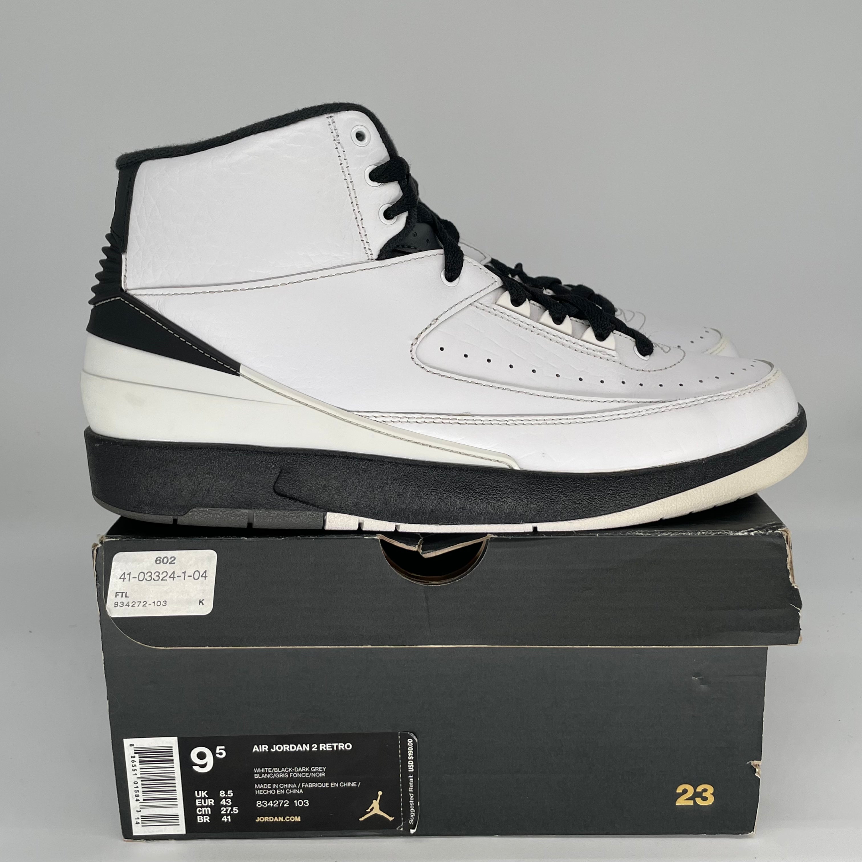 AIR JORDAN 2 WING IT SIZE 9.5 834272-103