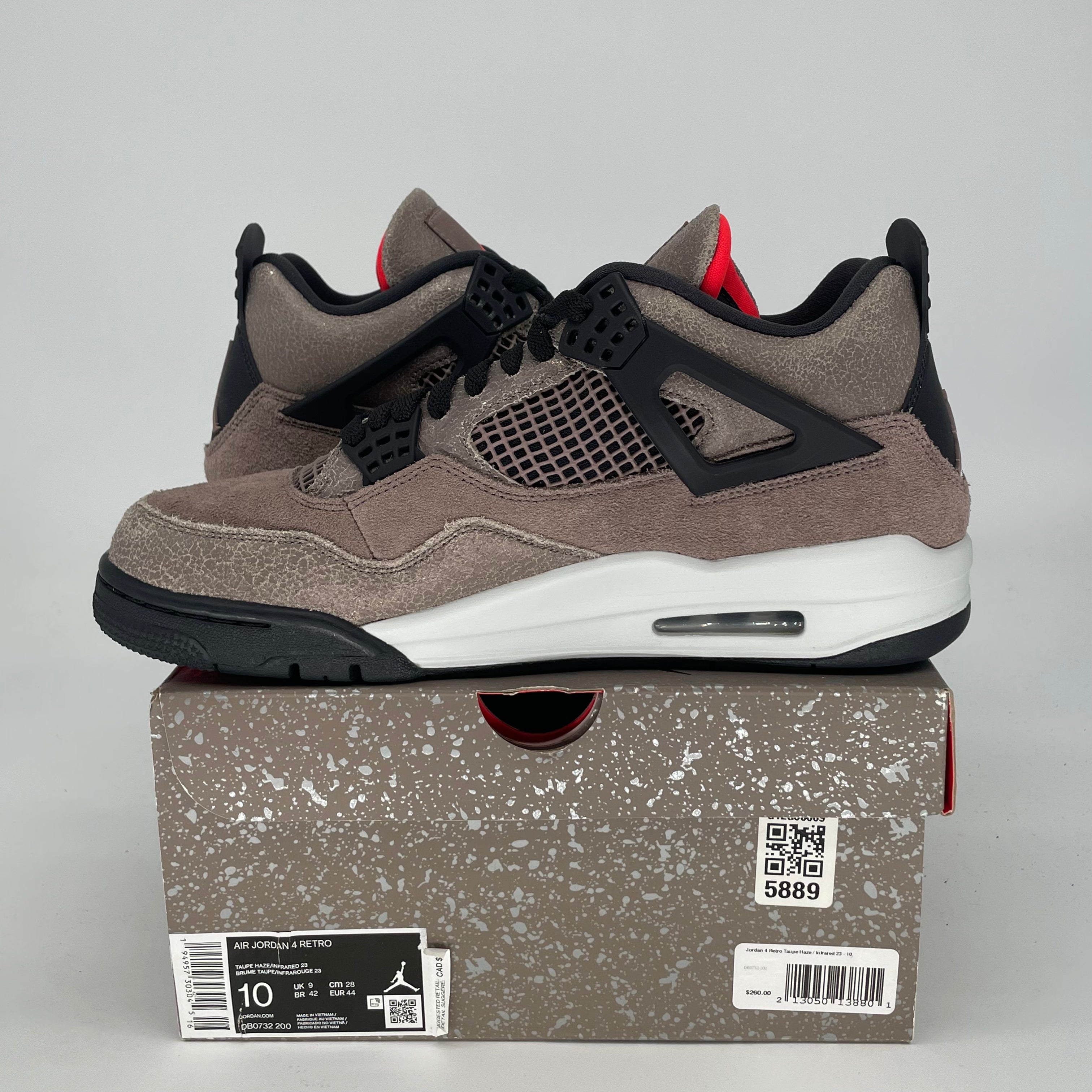 AIR JORDAN 4 TAUPE HAZE DB0732-200 SIZE 10/11.5W