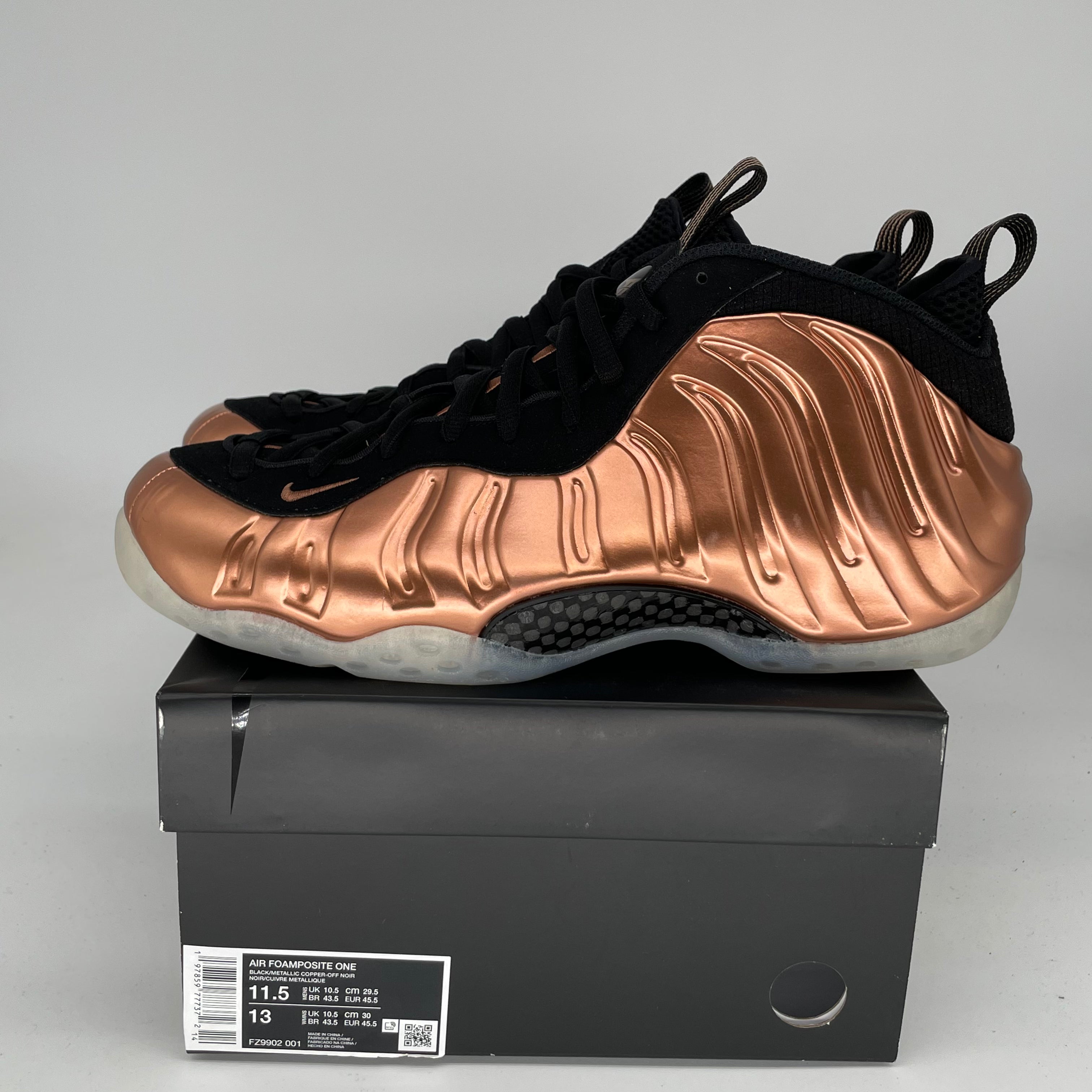 NIKE AIR FOAMPOSITE ONE COPPER SIZE 11.5 FZ9902-001