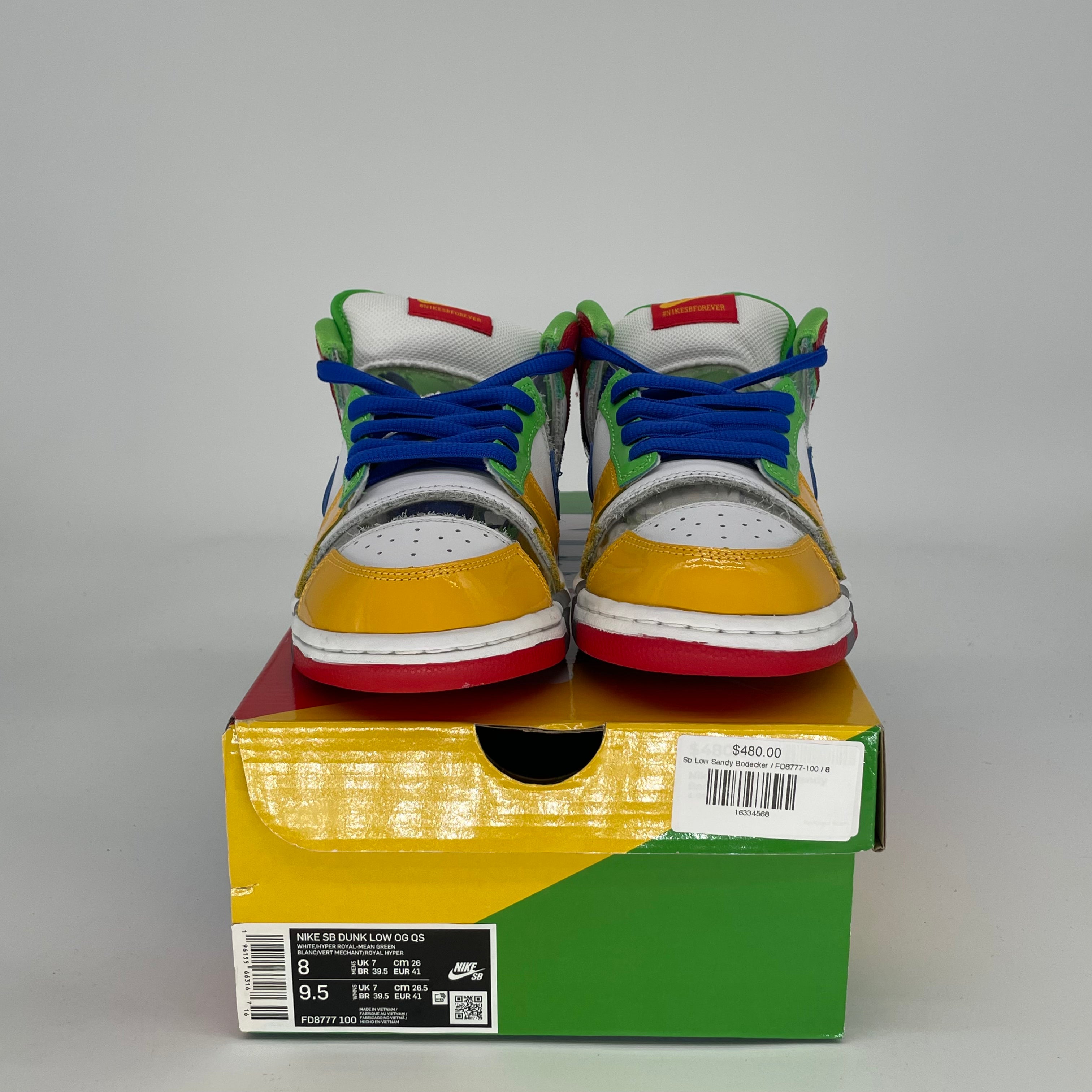 NIKE SB DUNK LOW SANDY BODECKER EBAY FD8777-100 SIZE 8/9.5W