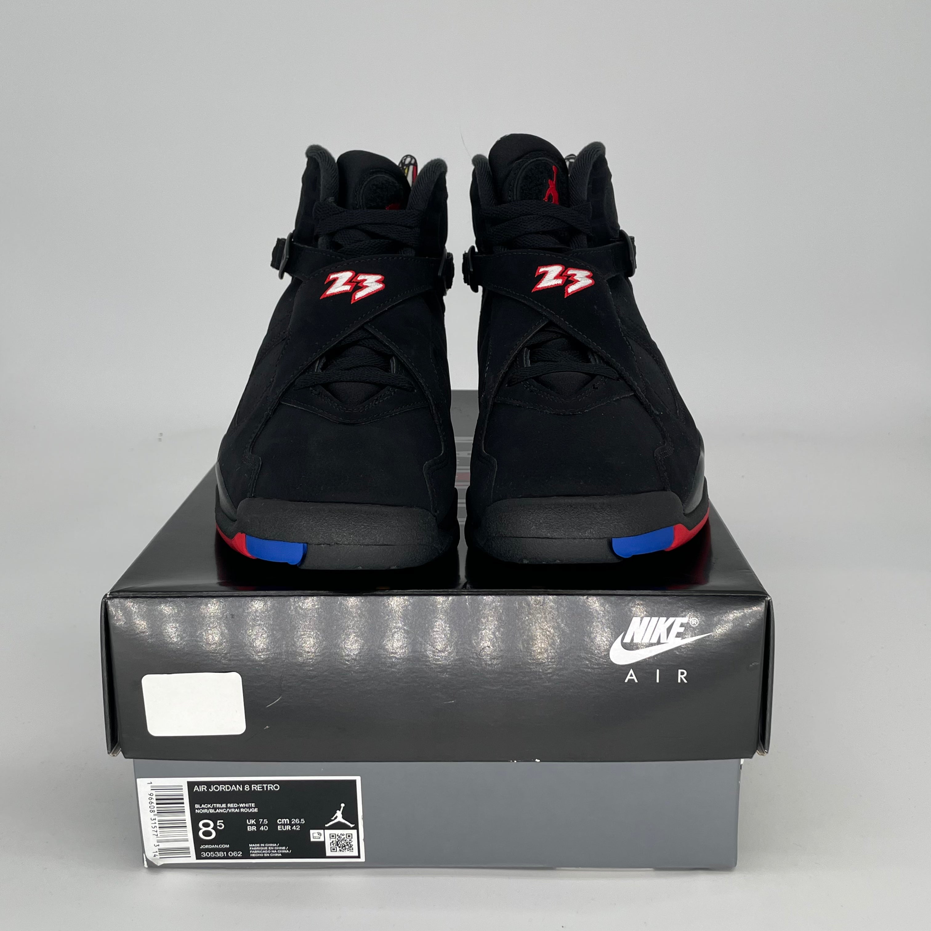 AIR JORDAN 8 PLAYOFFS SIZE 8.5/10W 305381-062