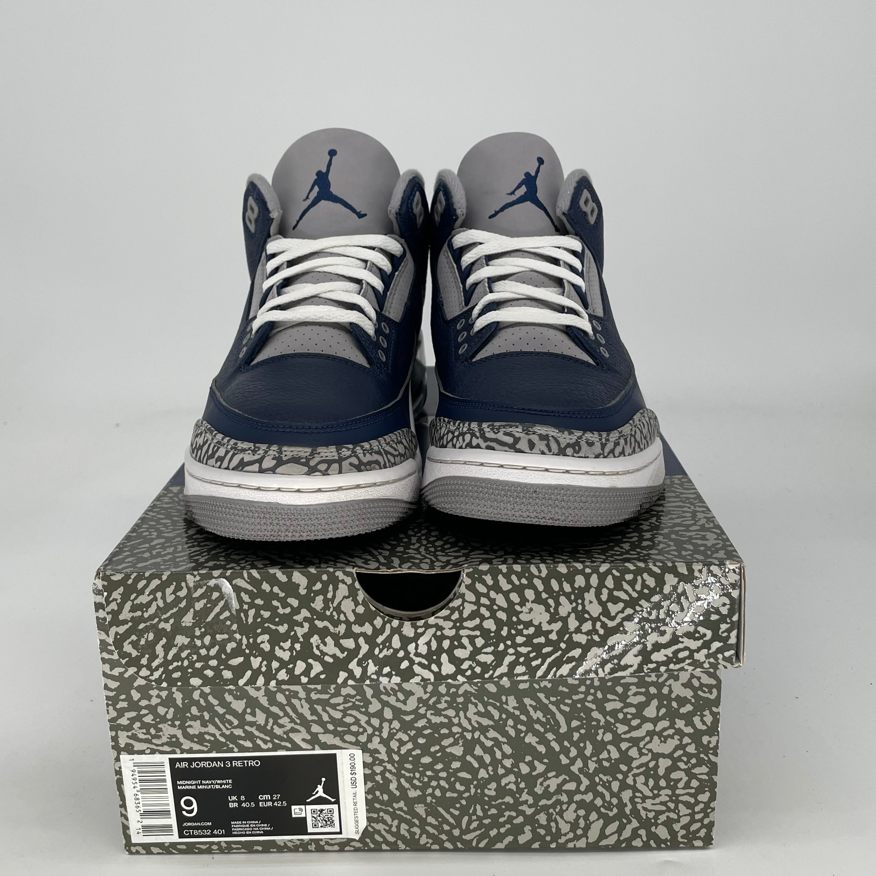AIR JORDAN 3 GEORGETOWN SIZE 9/10.5W CT8532-401