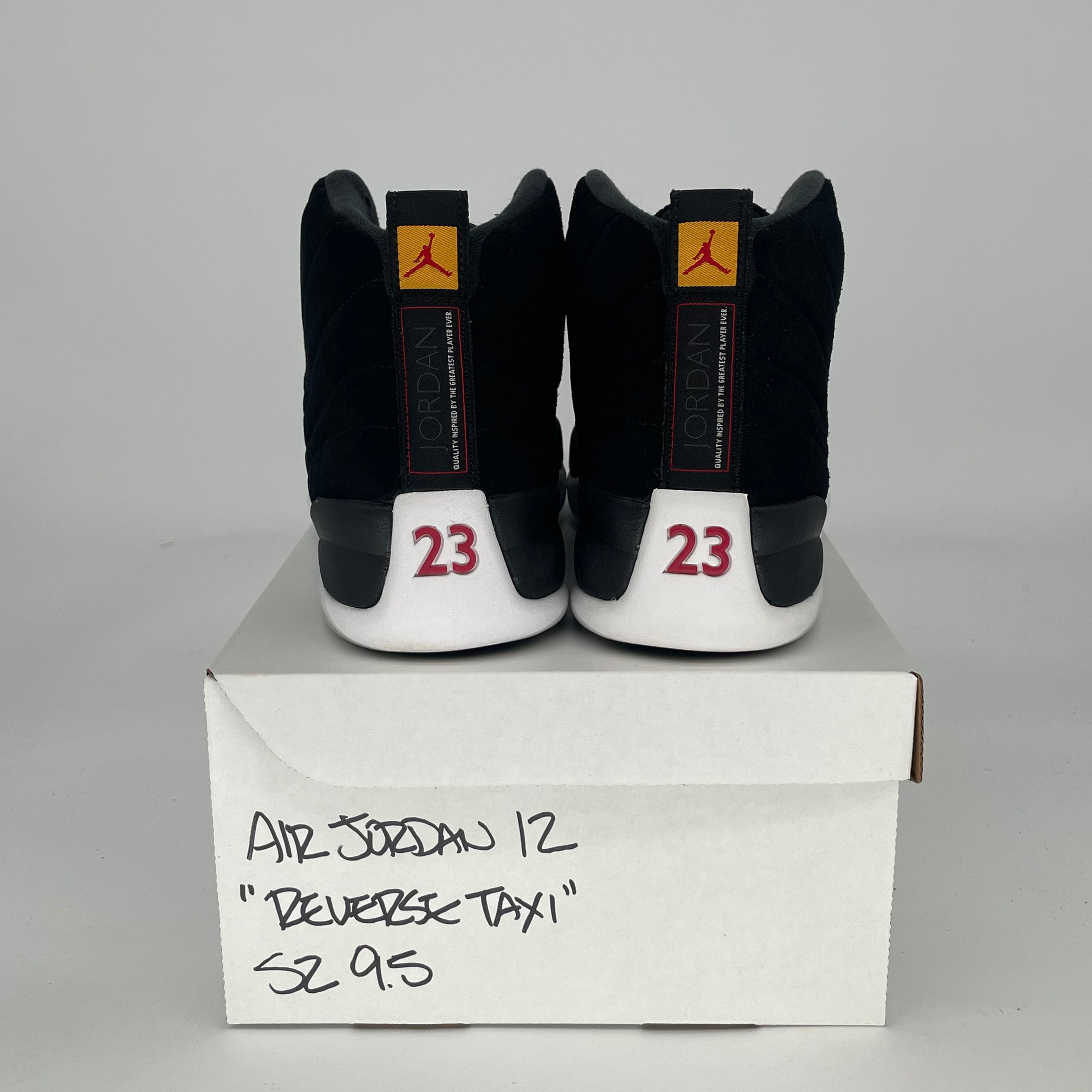 AIR JORDAN 12 REVERSE TAXI 130690-017 SIZE 9.5/11W