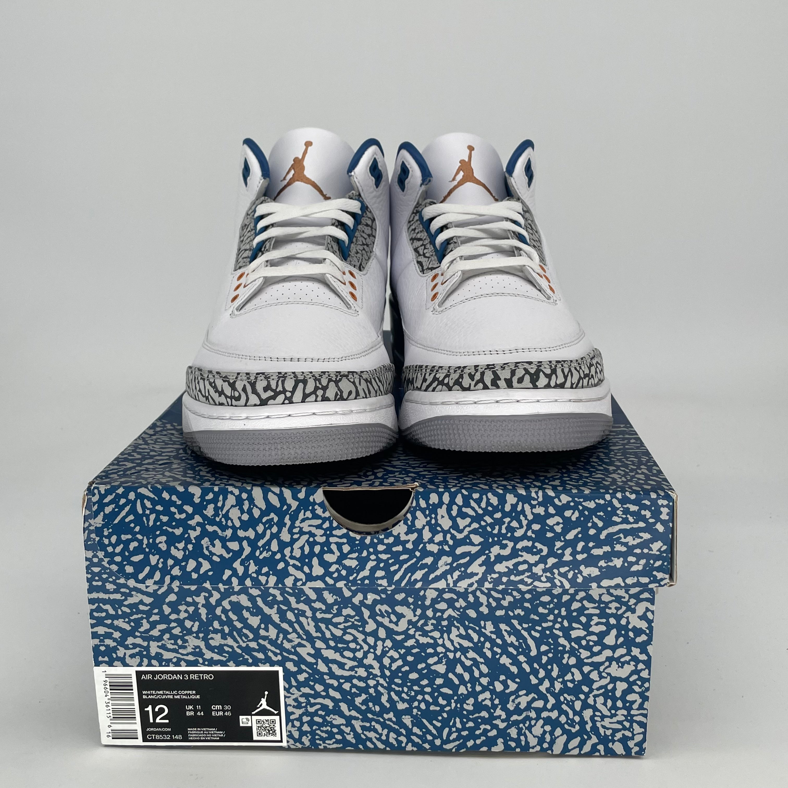 AIR JORDAN 3 WIZARDS CT8532-148 SIZE 12/13.5W