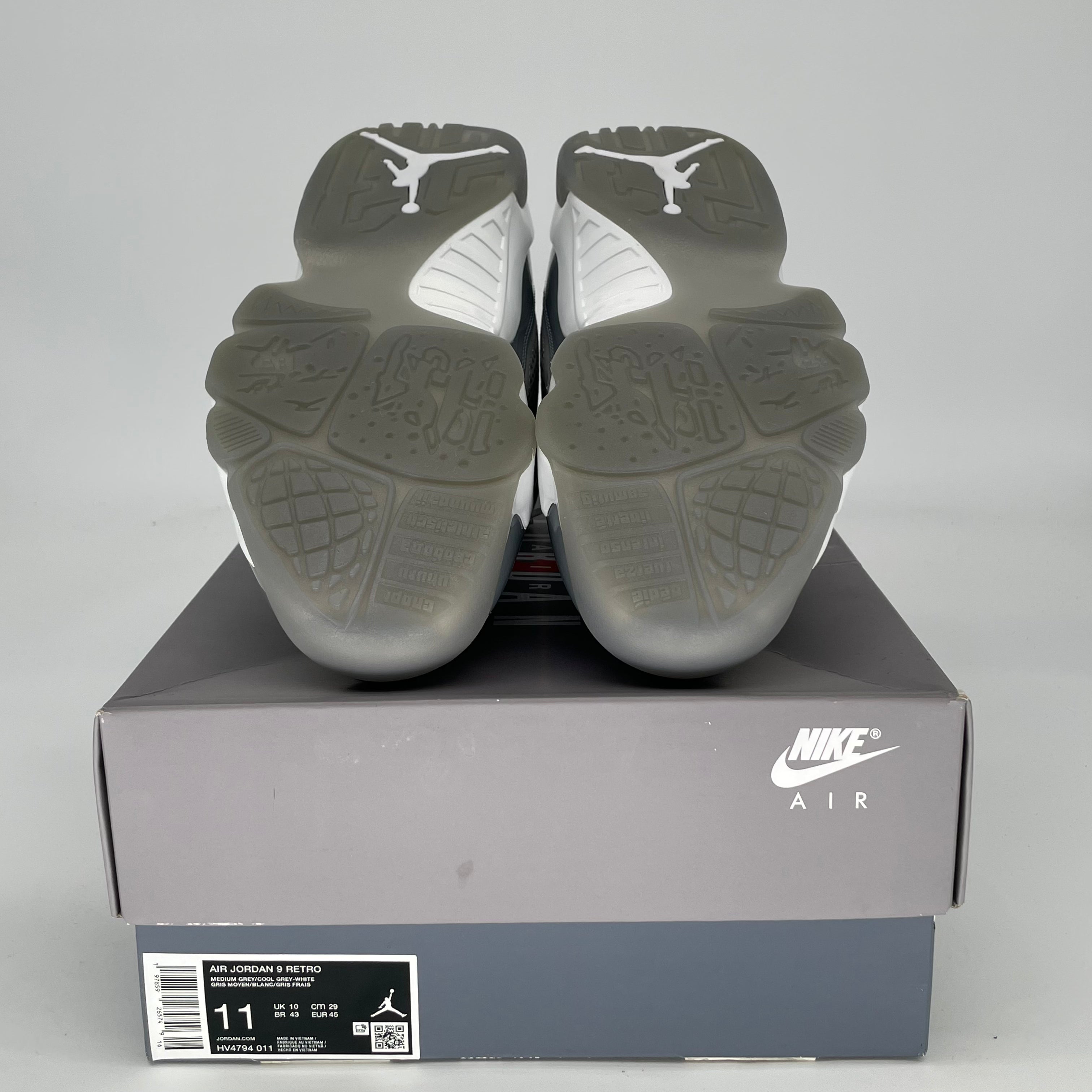 AIR JORDAN 9 COOL GREY SIZE 11/12.5W HV4794-011