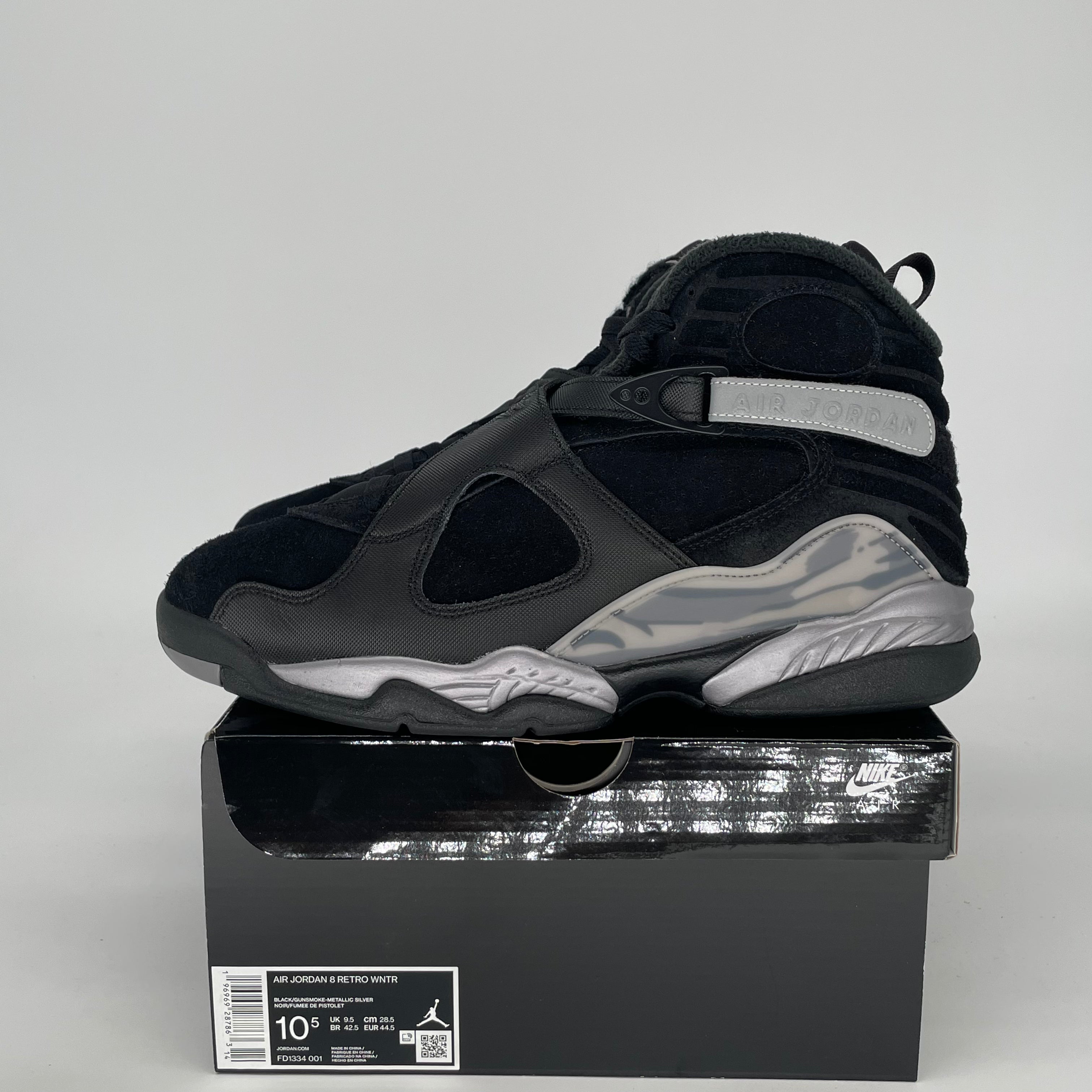AIR JORDAN 8 WINTERIZED GUNSMOKE FD1334-001 SIZE 10.5/12W