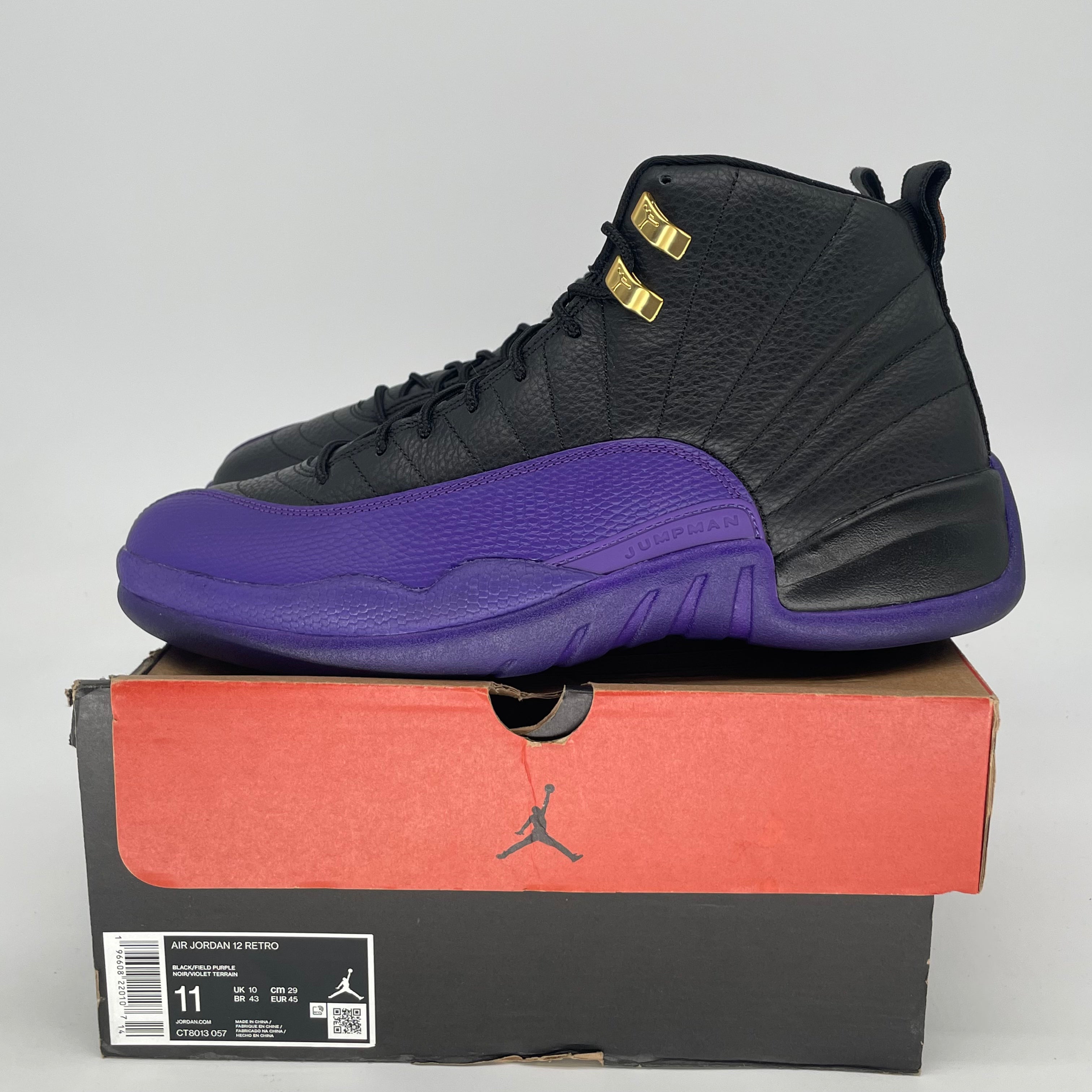 AIR JORDAN 12 FIELD PURPLE CT8013-057 SIZE 11/12.5W