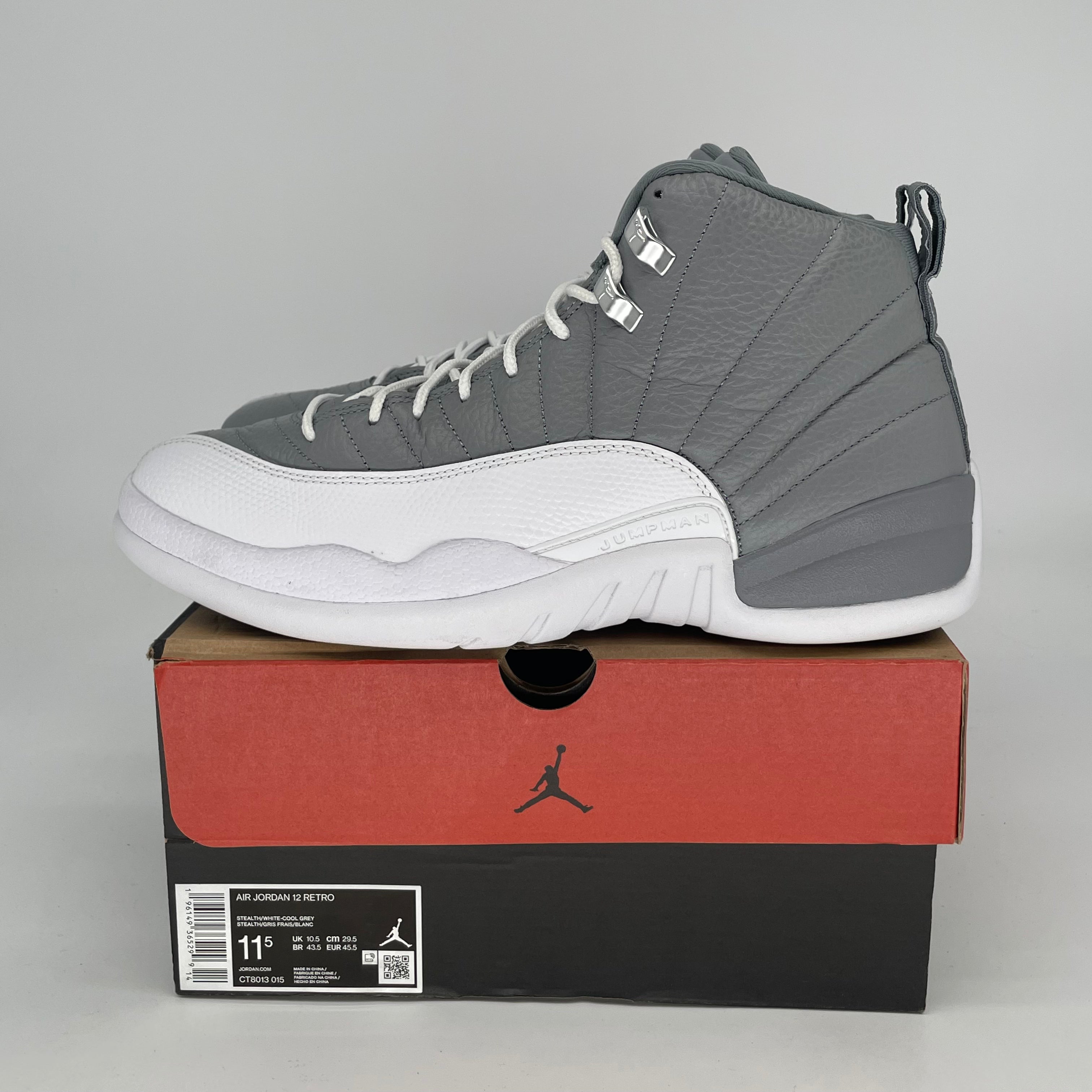 AIR JORDAN 12 STEALTH CT8013-015 SIZE 11.5/13W