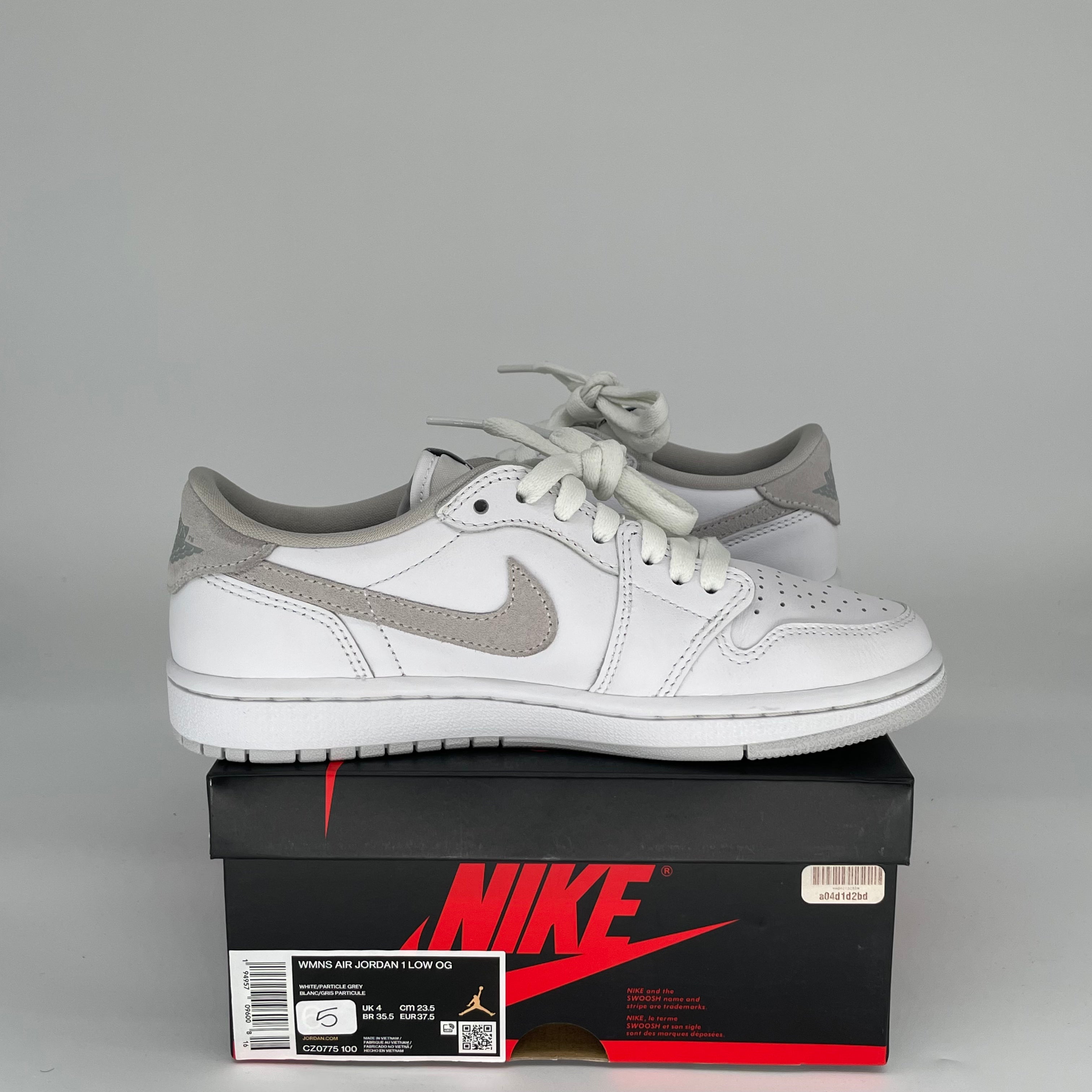 AIR JORDAN 1 LOW NEUTRAL GREY W SIZE 5 CZ0775-100