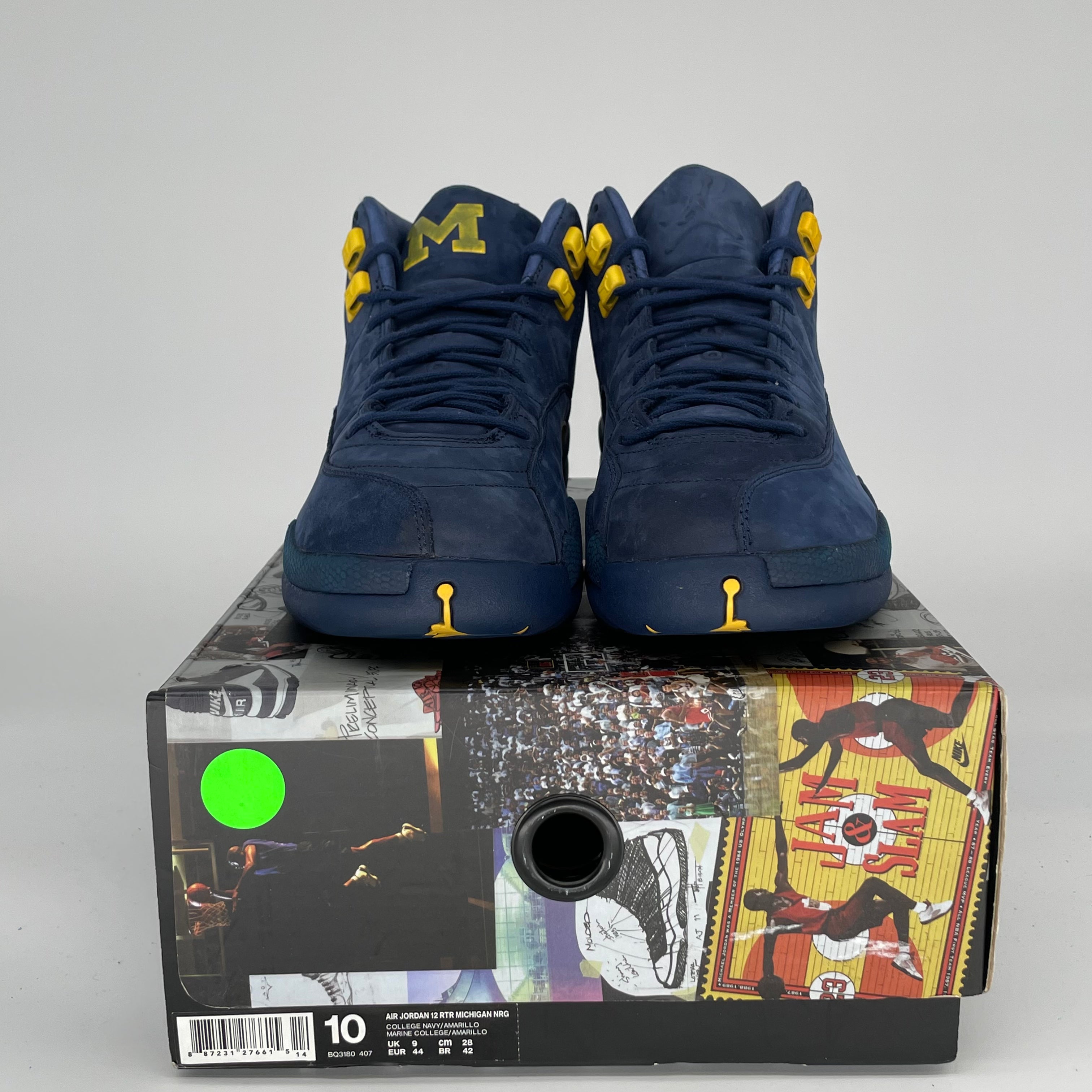 AIR JORDAN 12 MICHIGAN SIZE 10 BQ3180-407