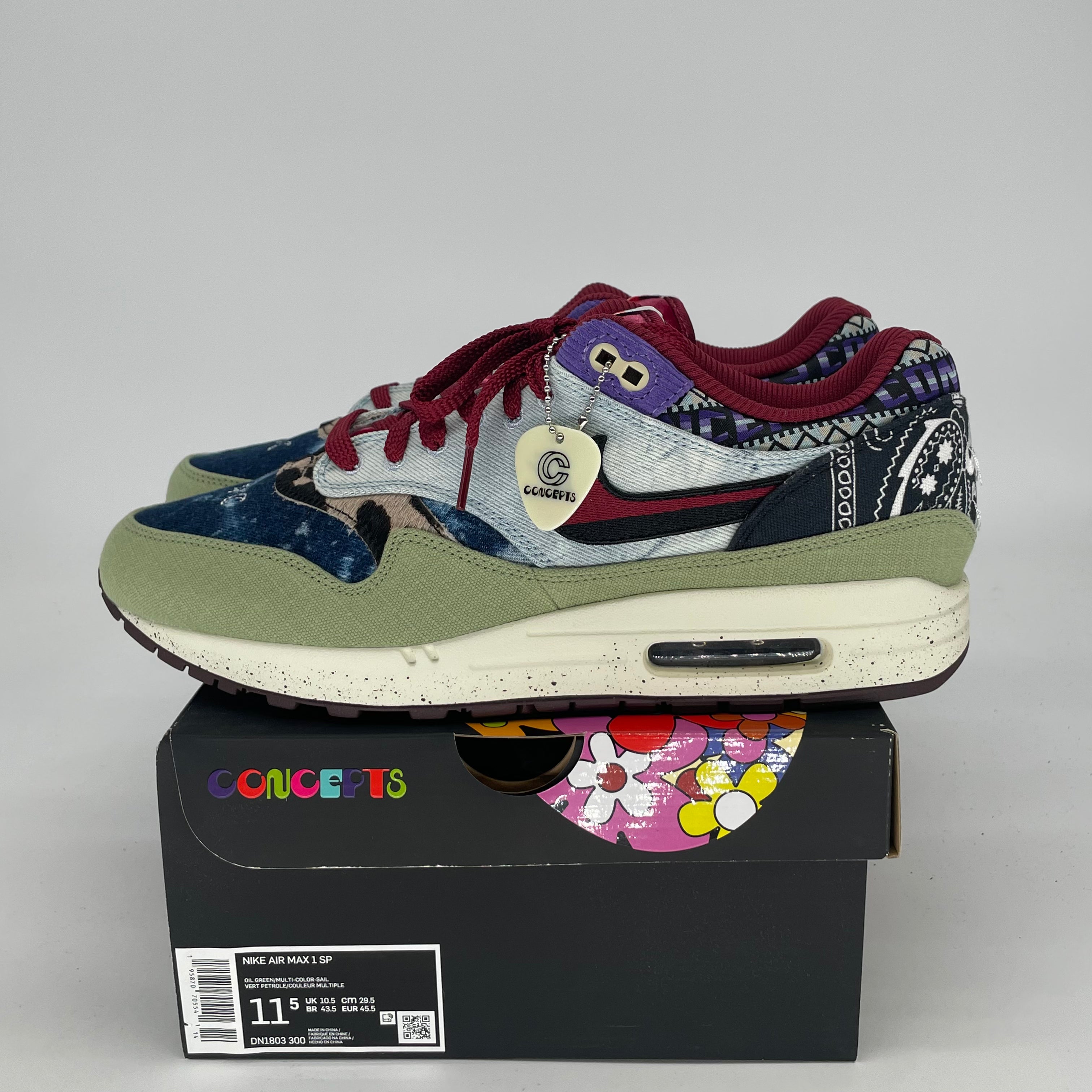 NIKE AIR MAX 1 CONCEPTS MELLOW DN1803-300 SIZE 11.5/13W