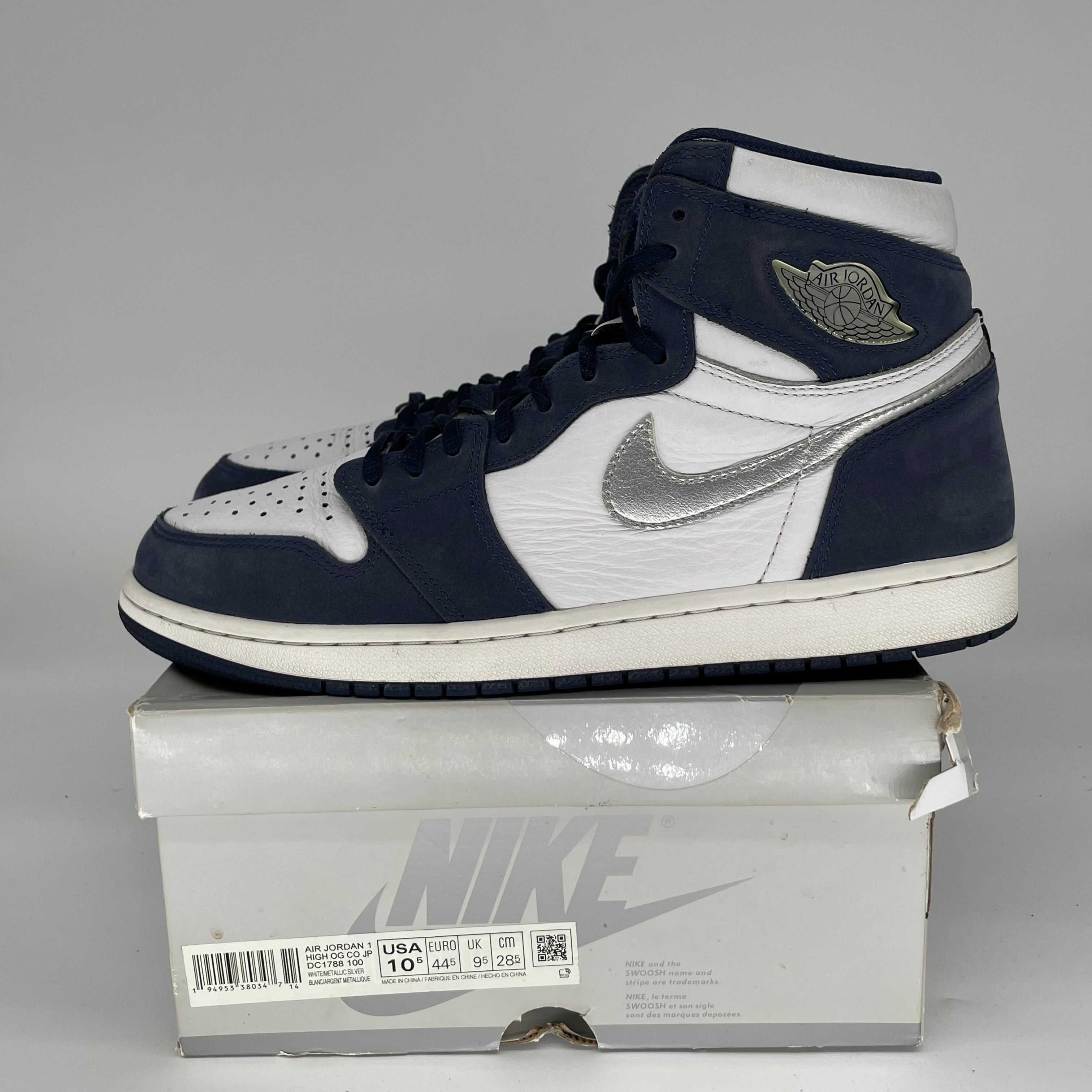 AIR JORDAN 1 CO JAPAN MIDNIGHT NAVY SIZE 10.5 DC1788-100