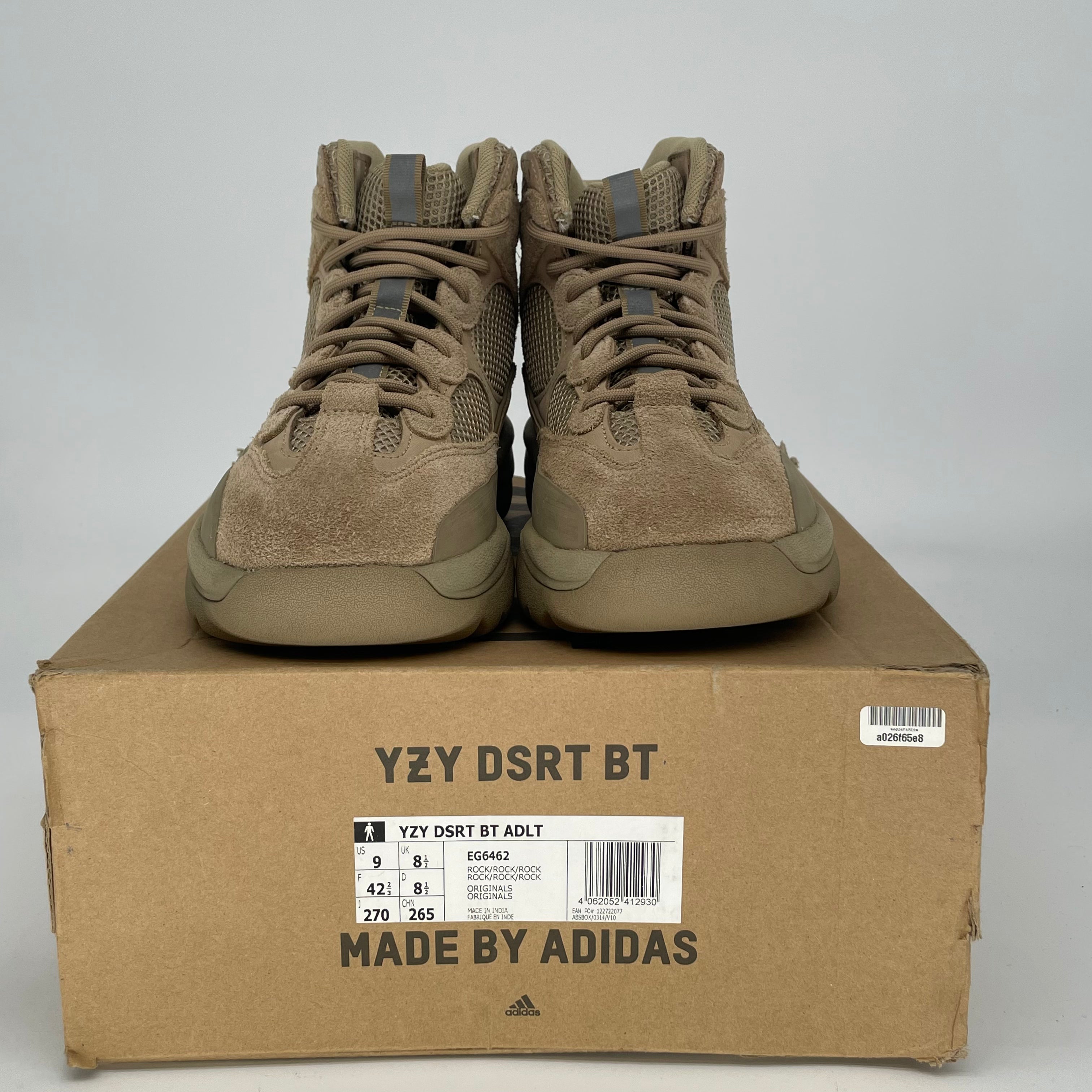 ADIDAS YEEZY DESERT BOOT ROCK EG6462 SIZE 9/10.5W