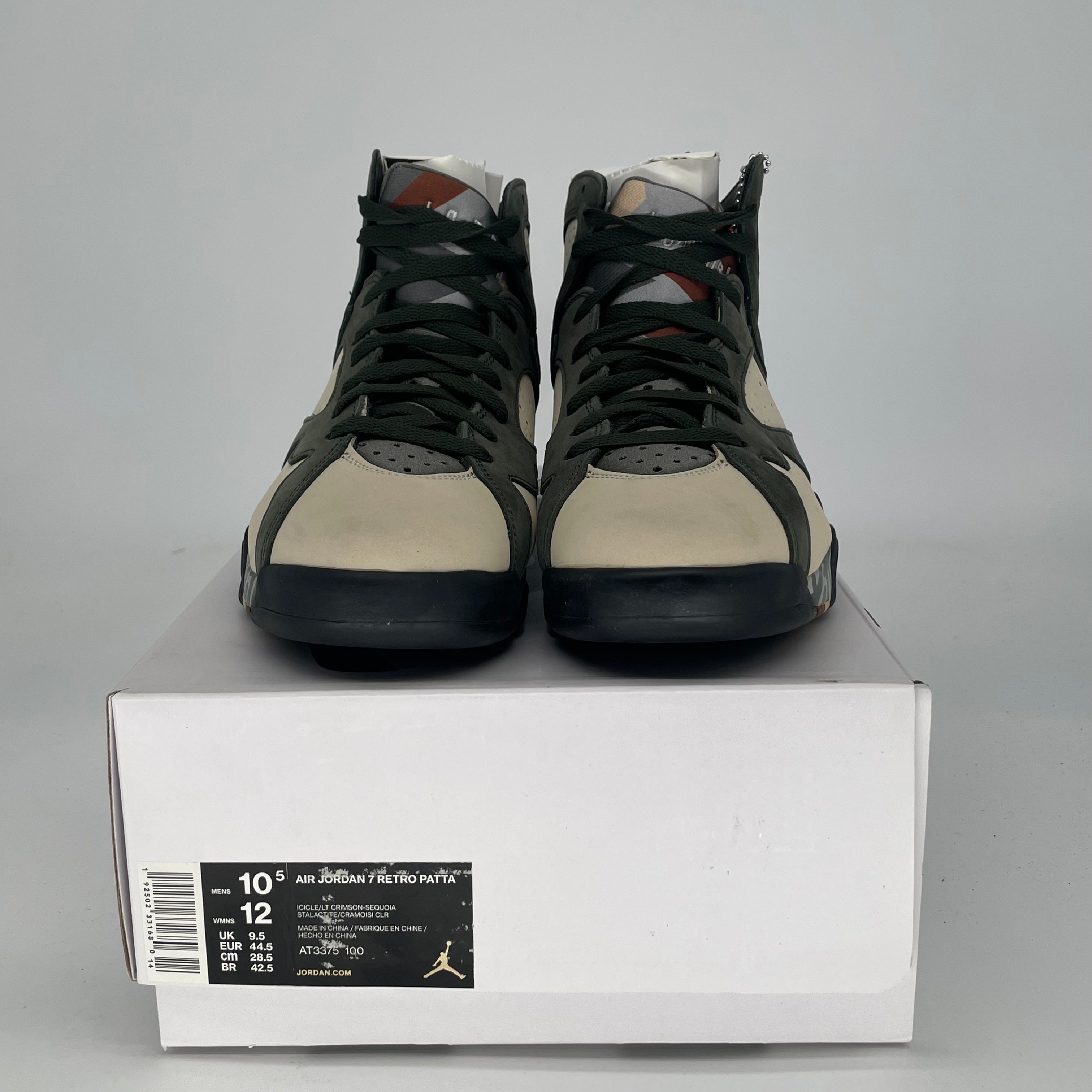 AIR JORDAN 7 PATTA ICICLE AT3375-100 SIZE 10.5/12W