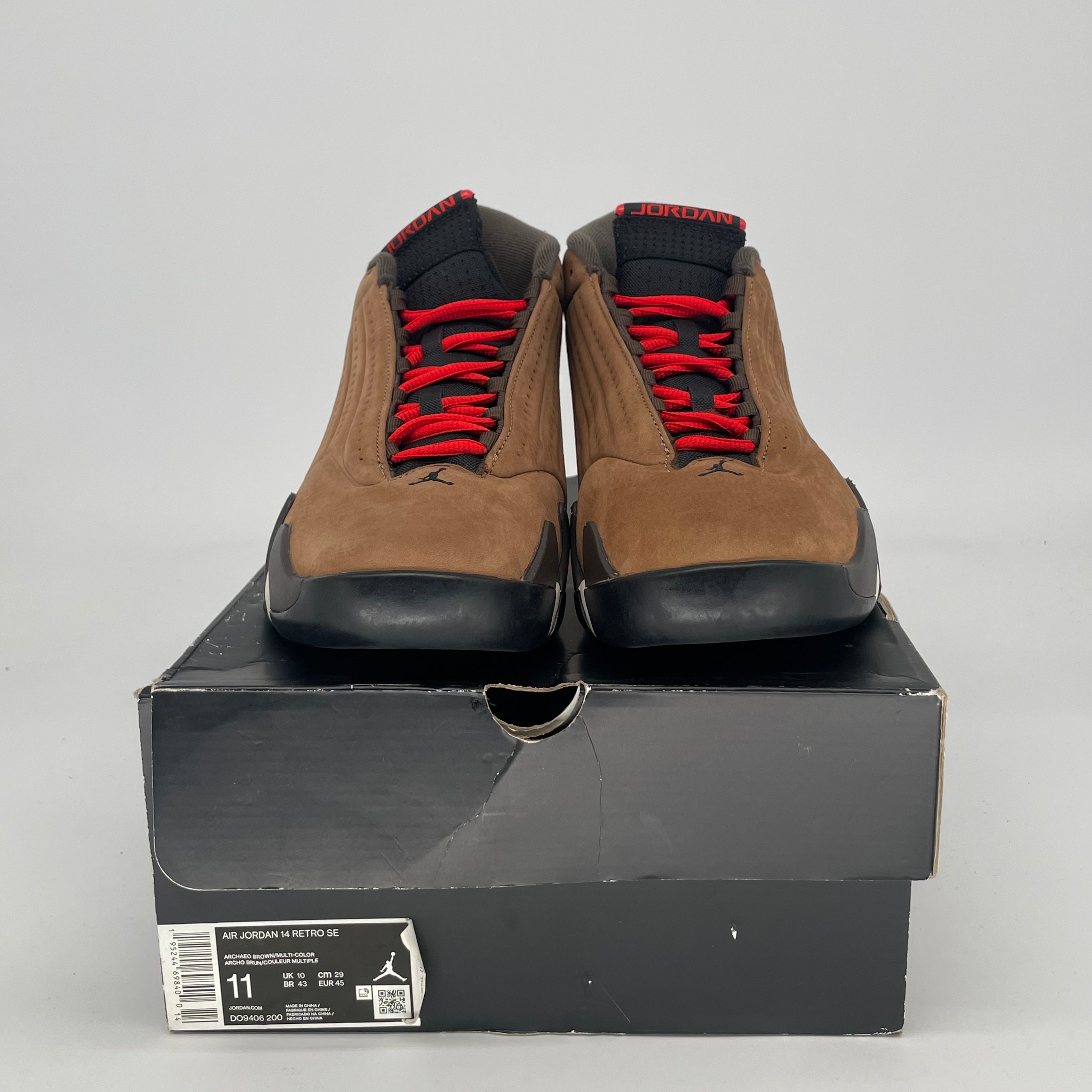 AIR JORDAN 14 WINTERIZED ARCHAEO BROWN DO9406-200 SIZE 11/12.5W