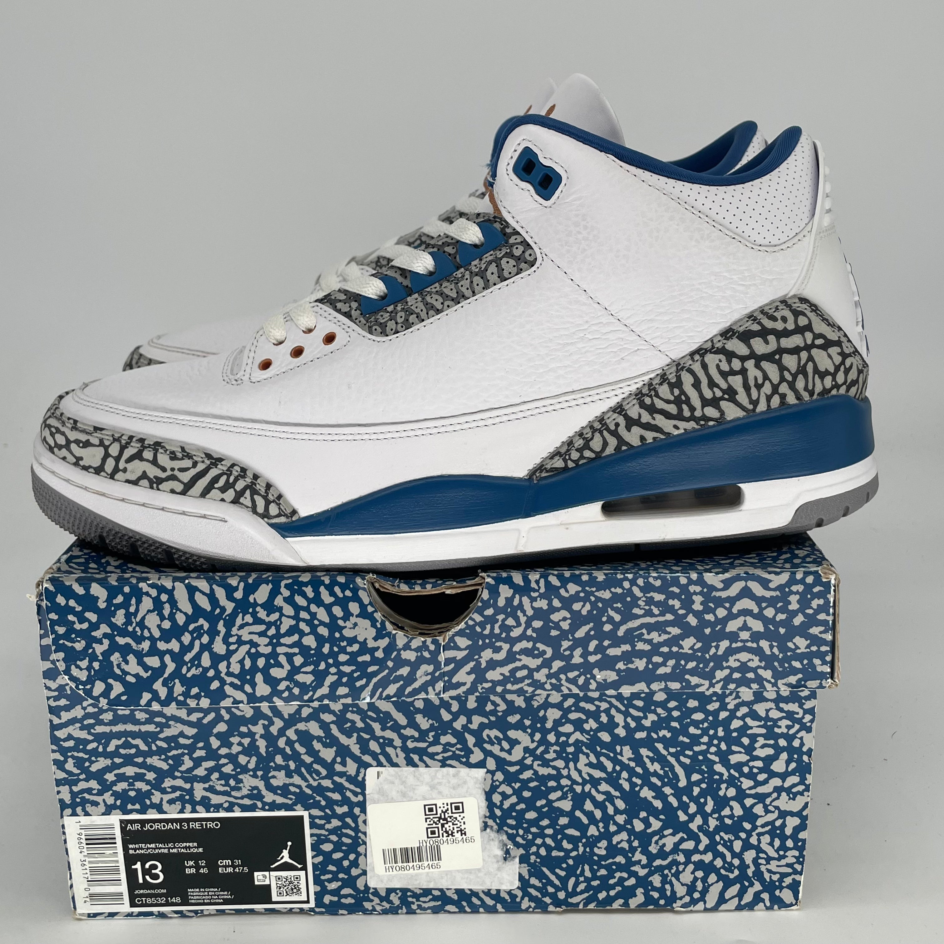 AIR JORDAN 3 WIZARDS SIZE 13/14.5W CT8532-148