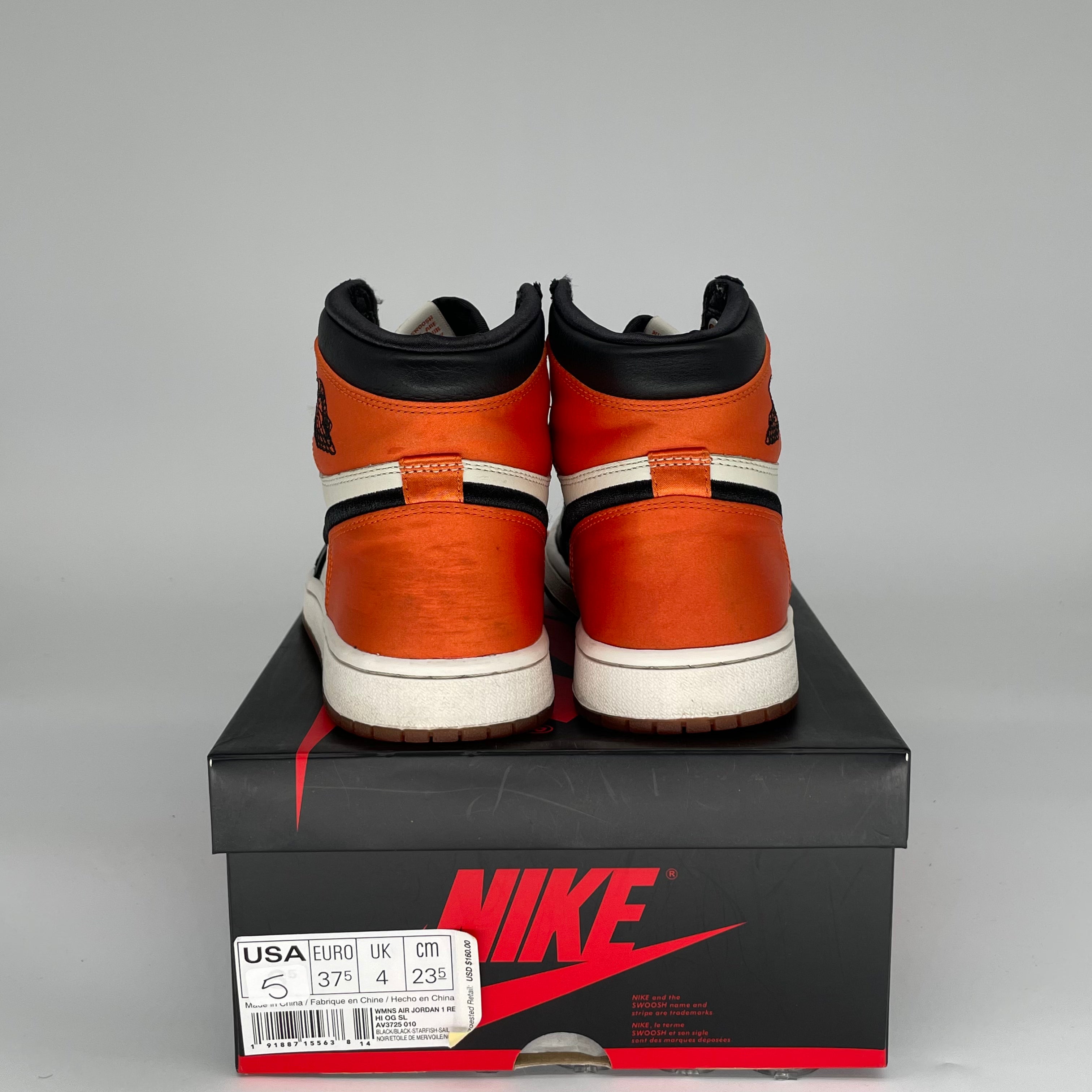 AIR JORDAN 1 SATIN SHATTERED BACKBOARD W SIZE 5/6.5W AV3725-010