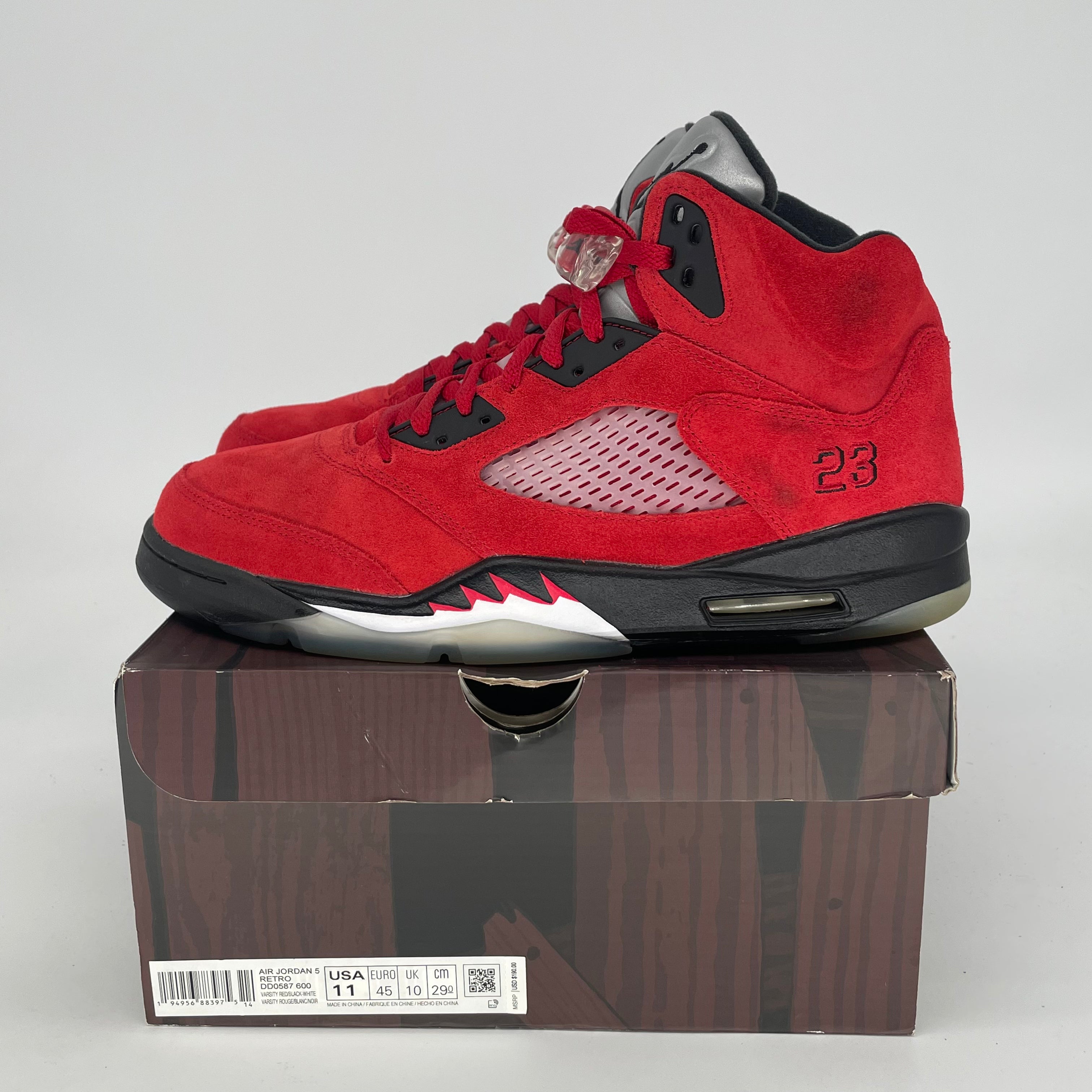 AIR JORDAN 5 RAGING BULL DD0587-600 SIZE 11/12.5W