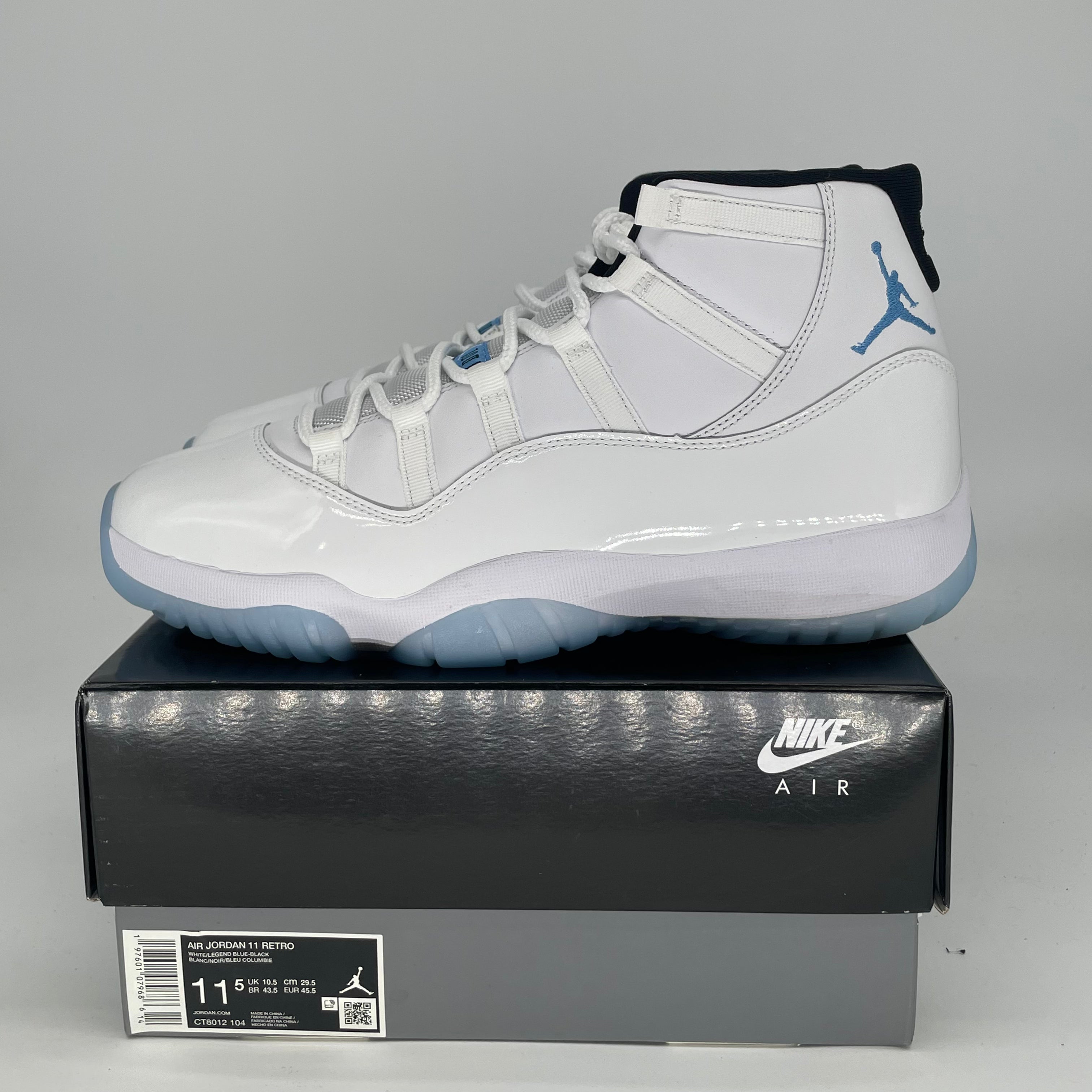 AIR JORDAN 11 LEGEND BLUE CT8012-104 SIZE 11.5/13W